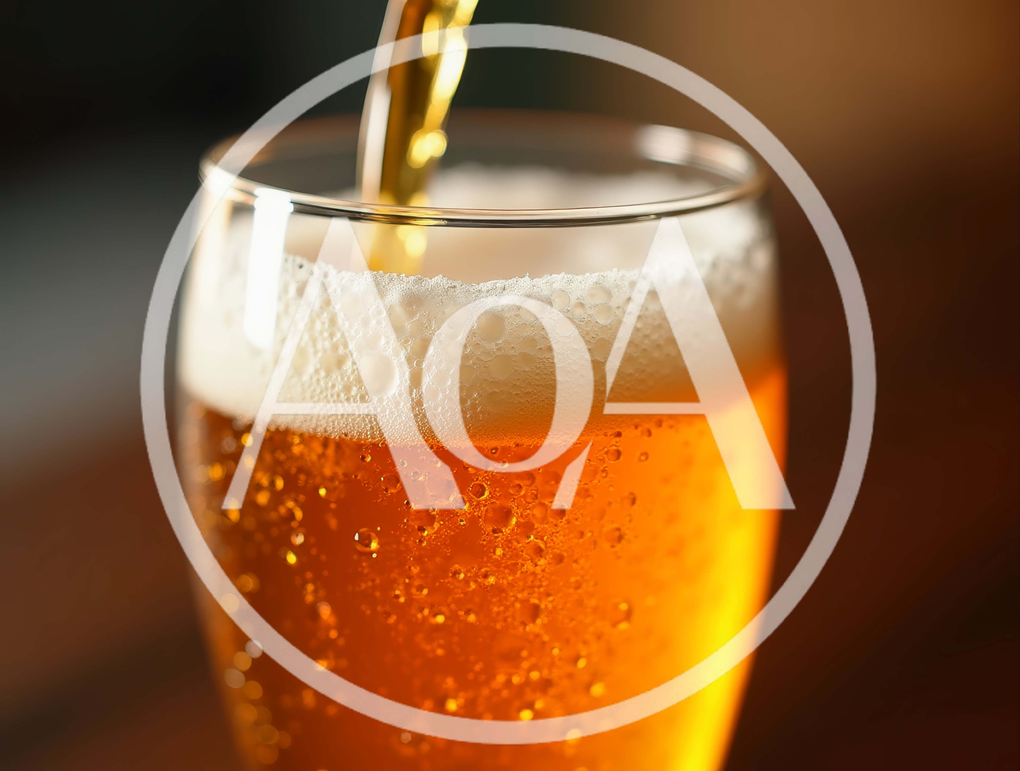 Golden Beer Pouring Into A Glass