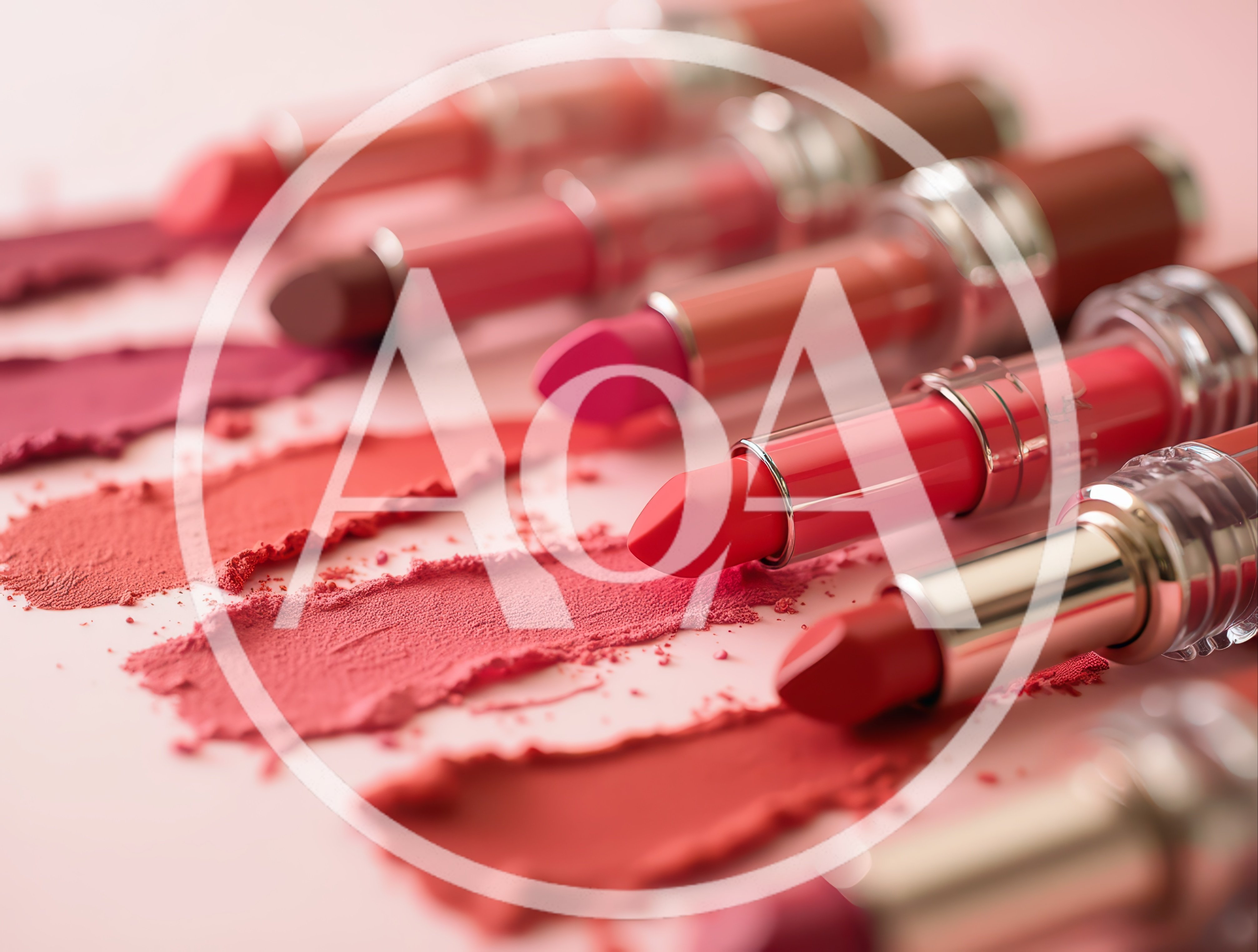 Assorted Lipstick Shades With Matching Color Swatches