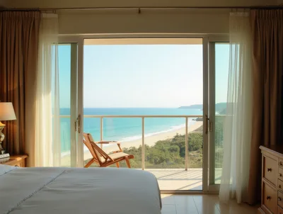Luxury Hotel Room With Ocean View Balcony