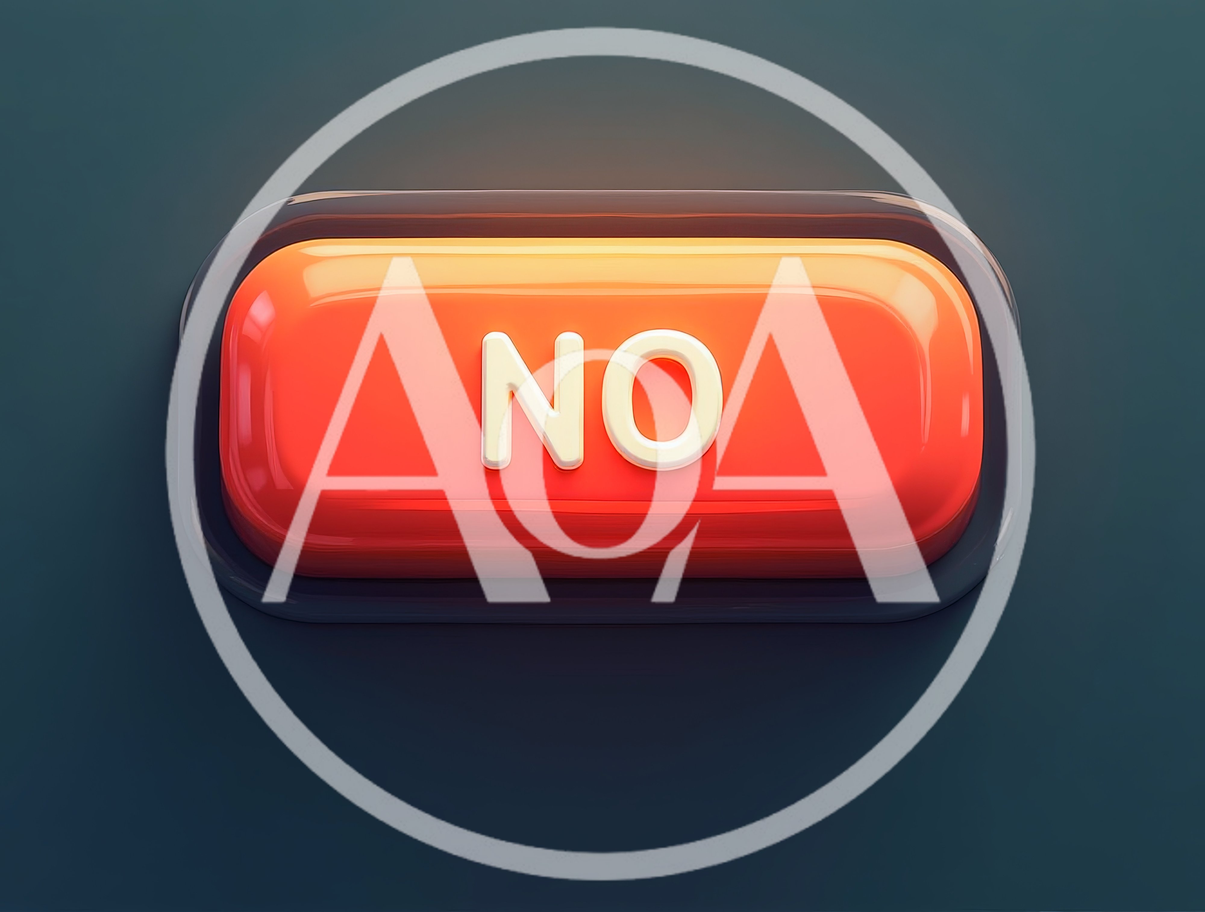 3D Rendered Glossy Red No Button