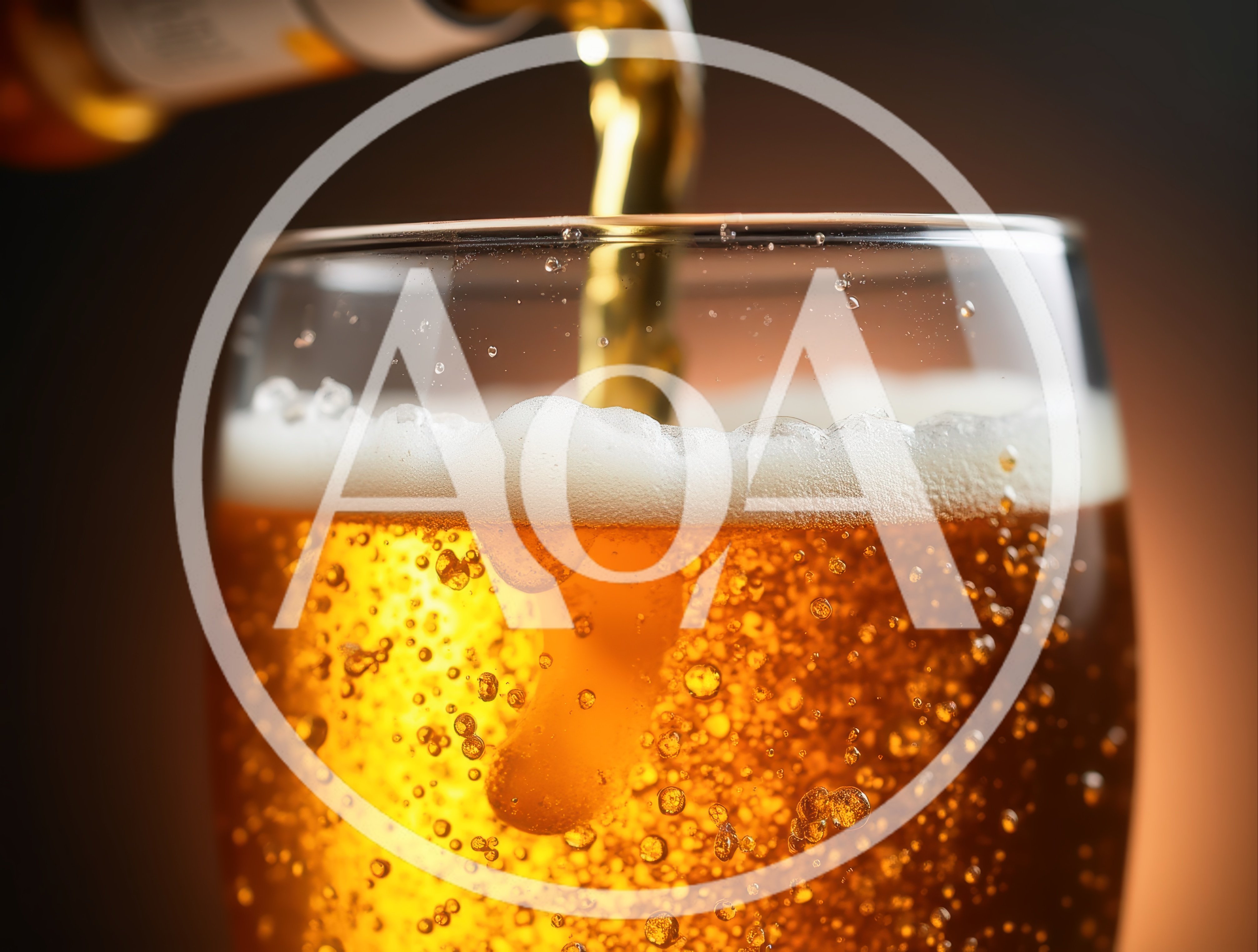 Golden Beer Pouring Into A Glass