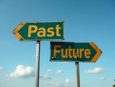 Past And Future Directional Road Signs