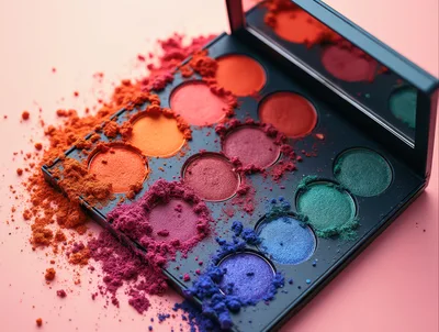 Makeup Eyeshadow Palette With Loose Pigment Powder