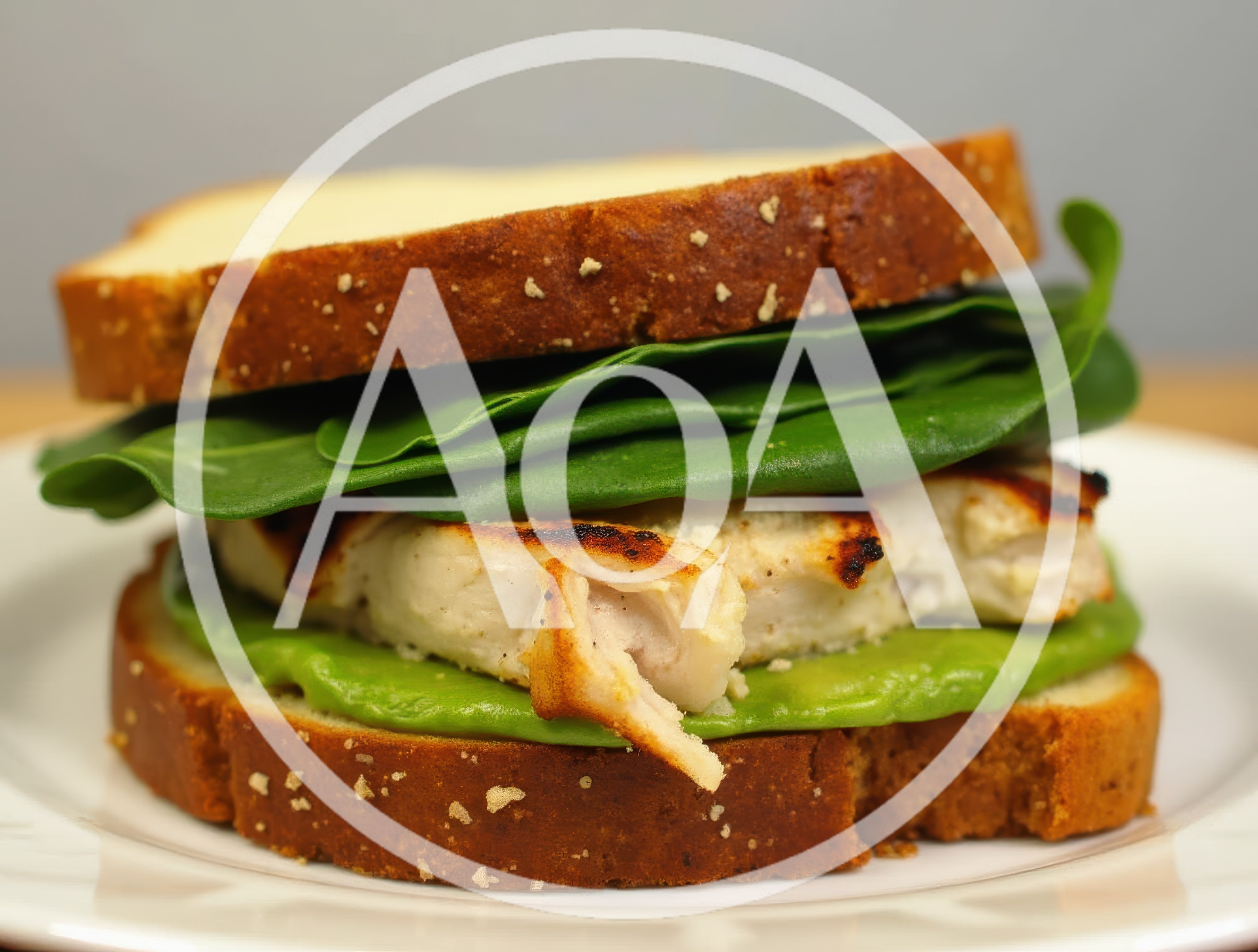 Grilled Chicken Sandwich With Avocado And Spinach