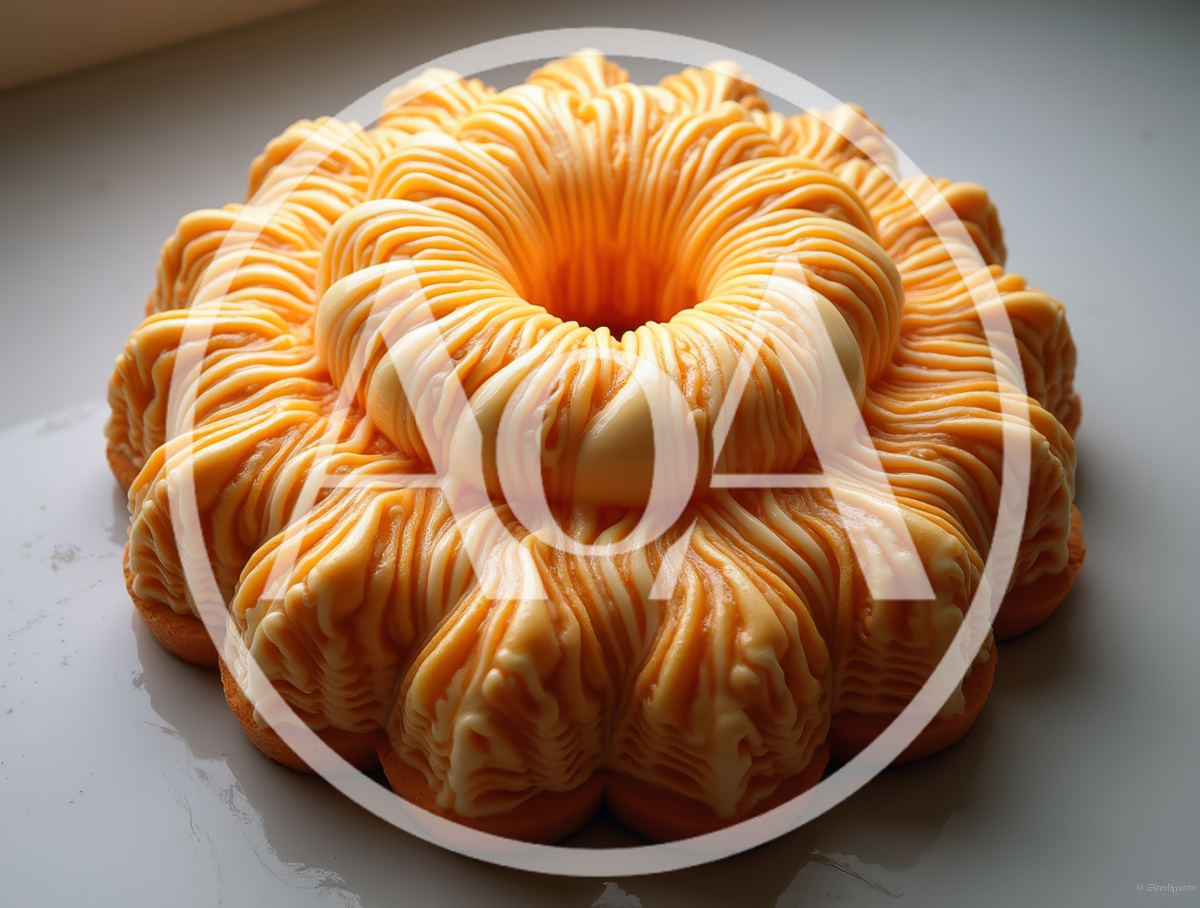 Intricate Swirled Bundt Cake With Creamy Glaze