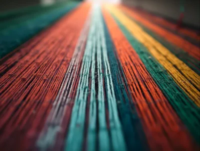 Colorful Parallel Threads On A Traditional Loom