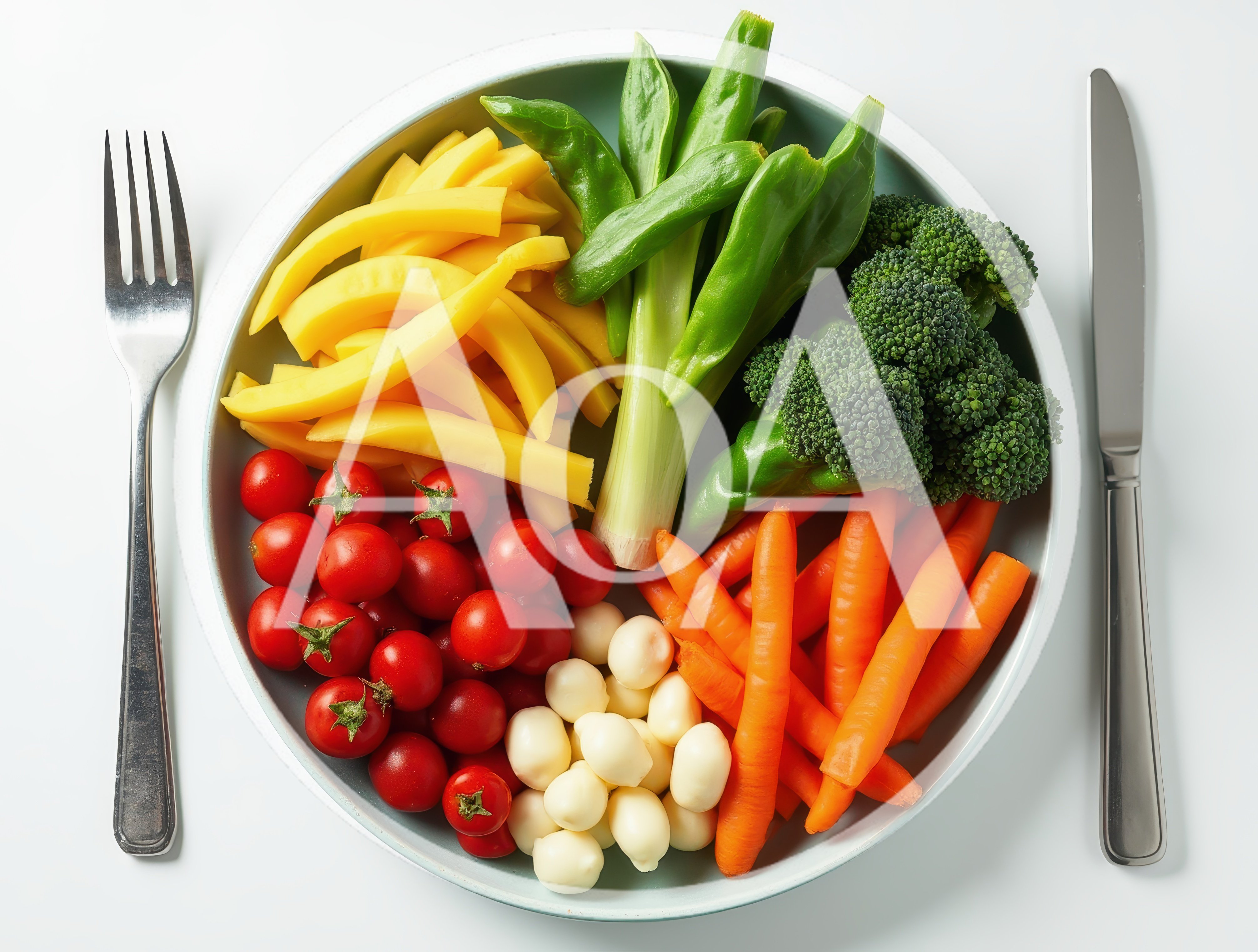 Healthy Vegetable Platter With Fresh Produce On Plate