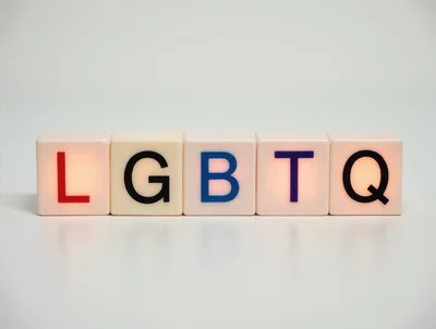 LGBTQ Letters On Illuminated Light Up Cubes