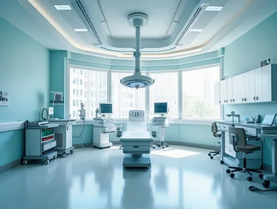 Modern Hospital Operating Room With Surgical Equipment
