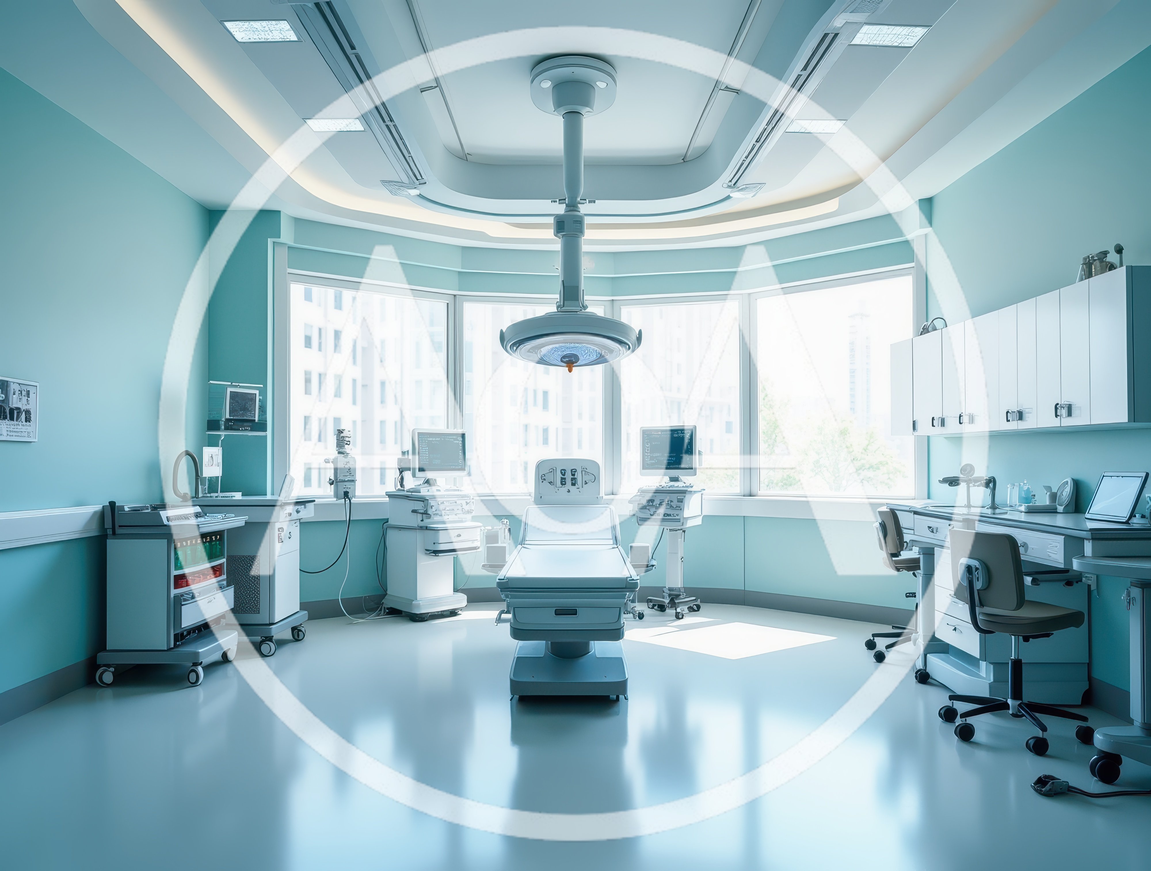 Modern Hospital Operating Room With Surgical Equipment