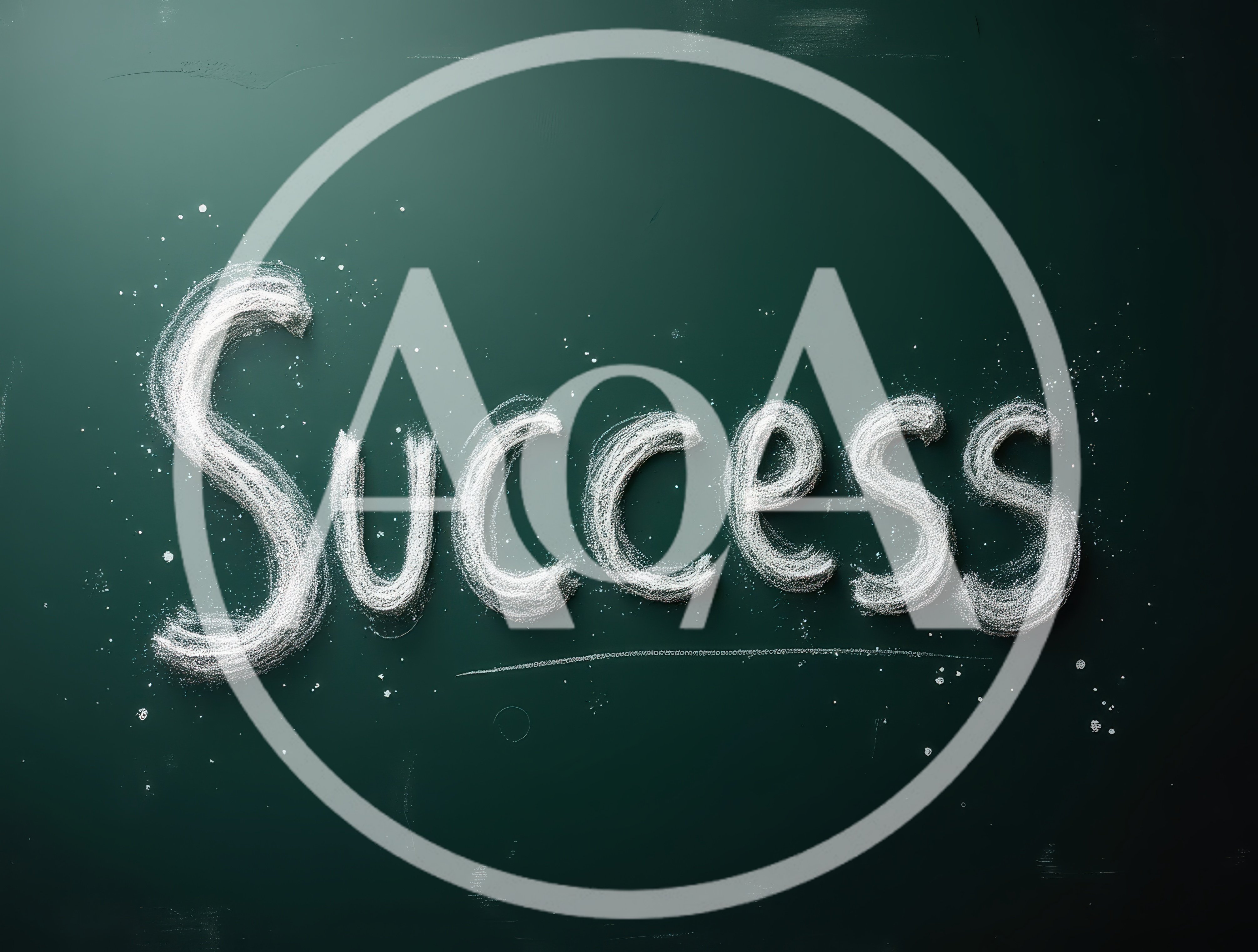 Success Written In White Chalk On Green Blackboard