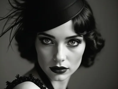 Portrait Of A Woman In Vintage 1920s Style