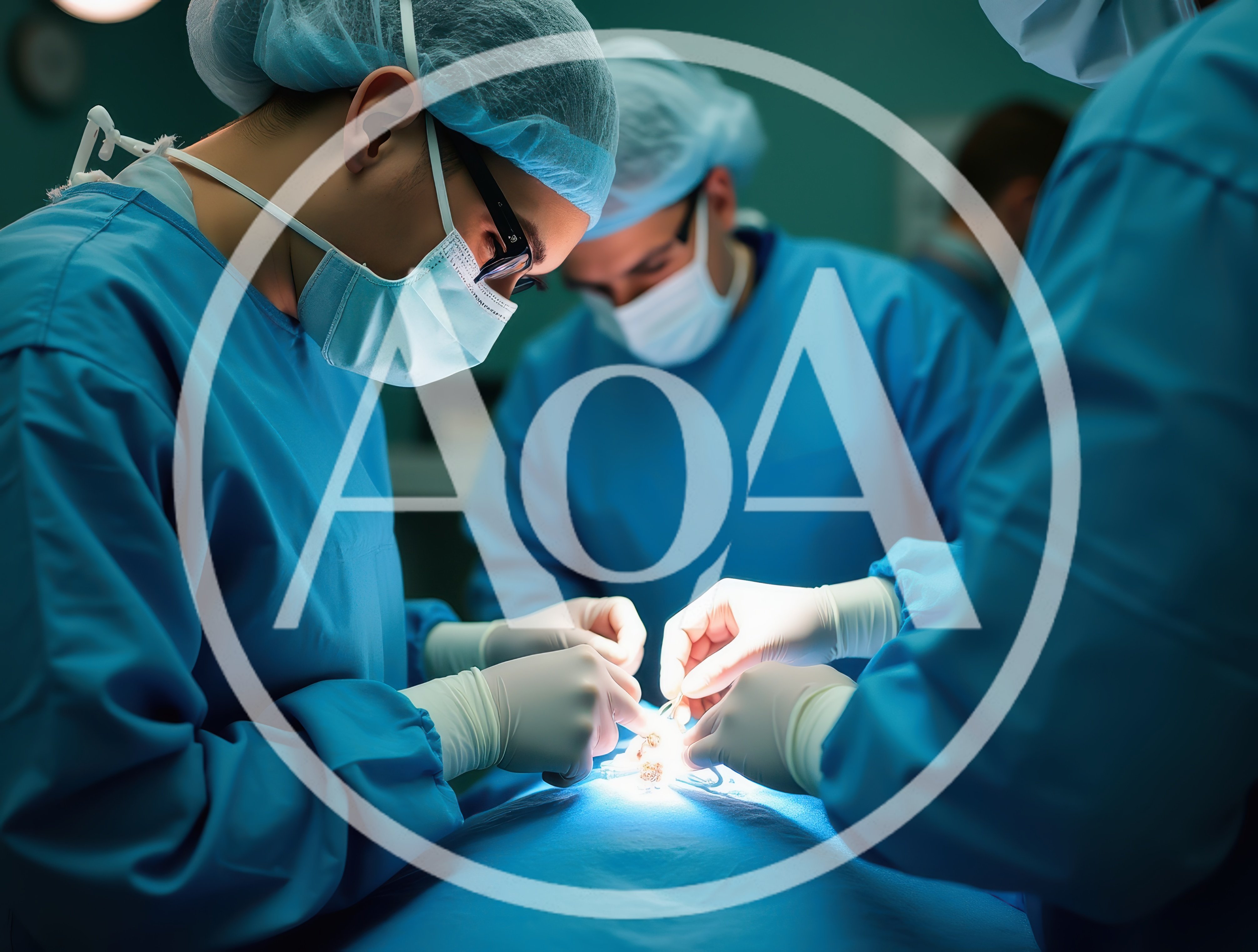 Surgical Team Performing Operation In Hospital Operating Room