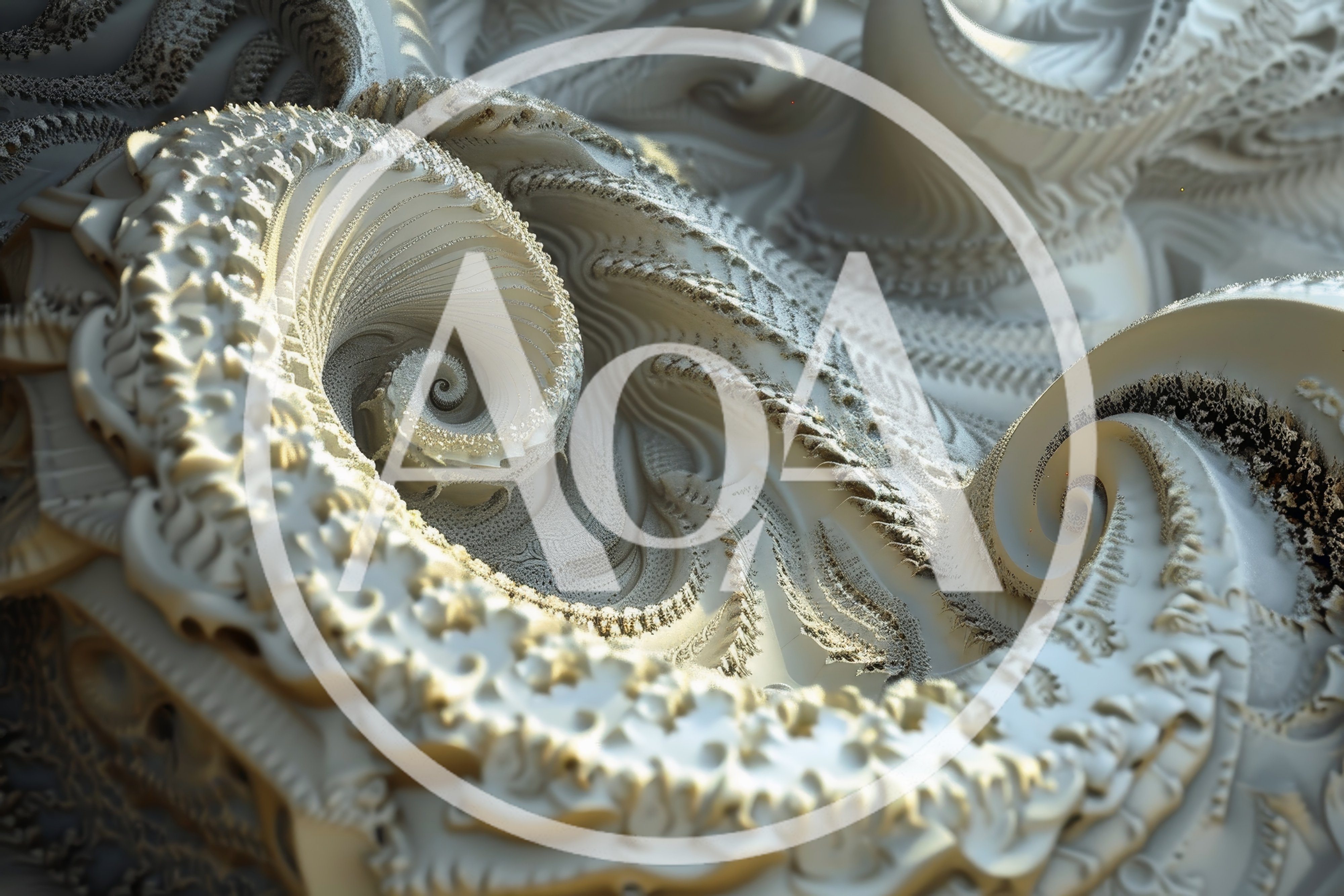 Intricate 3D Fractal Spiral Abstract Pattern