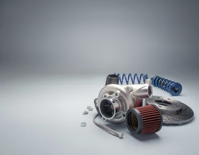 Automotive Performance Parts Including Turbocharger and Brake Rotor