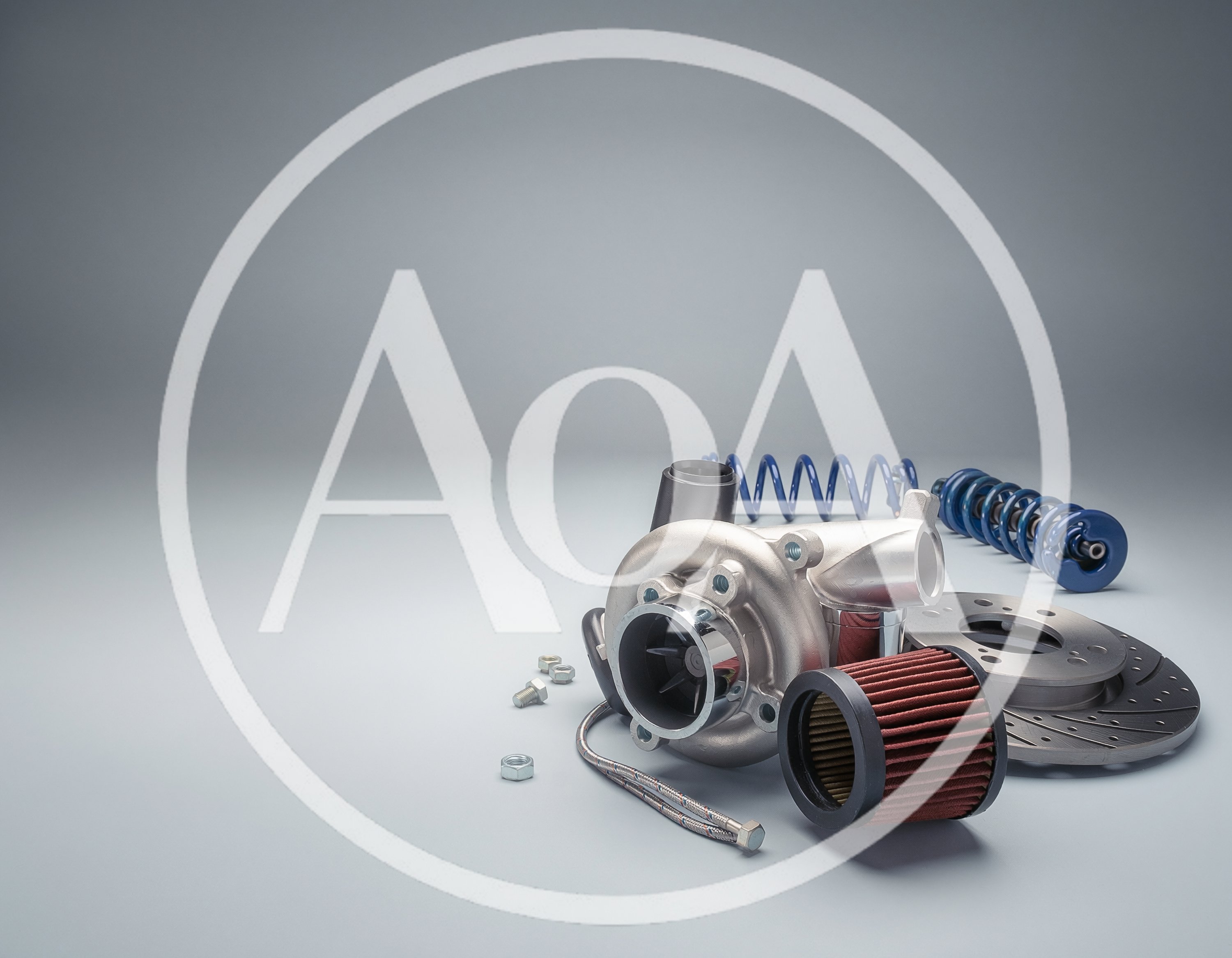 Automotive Performance Parts Including Turbocharger and Brake Rotor