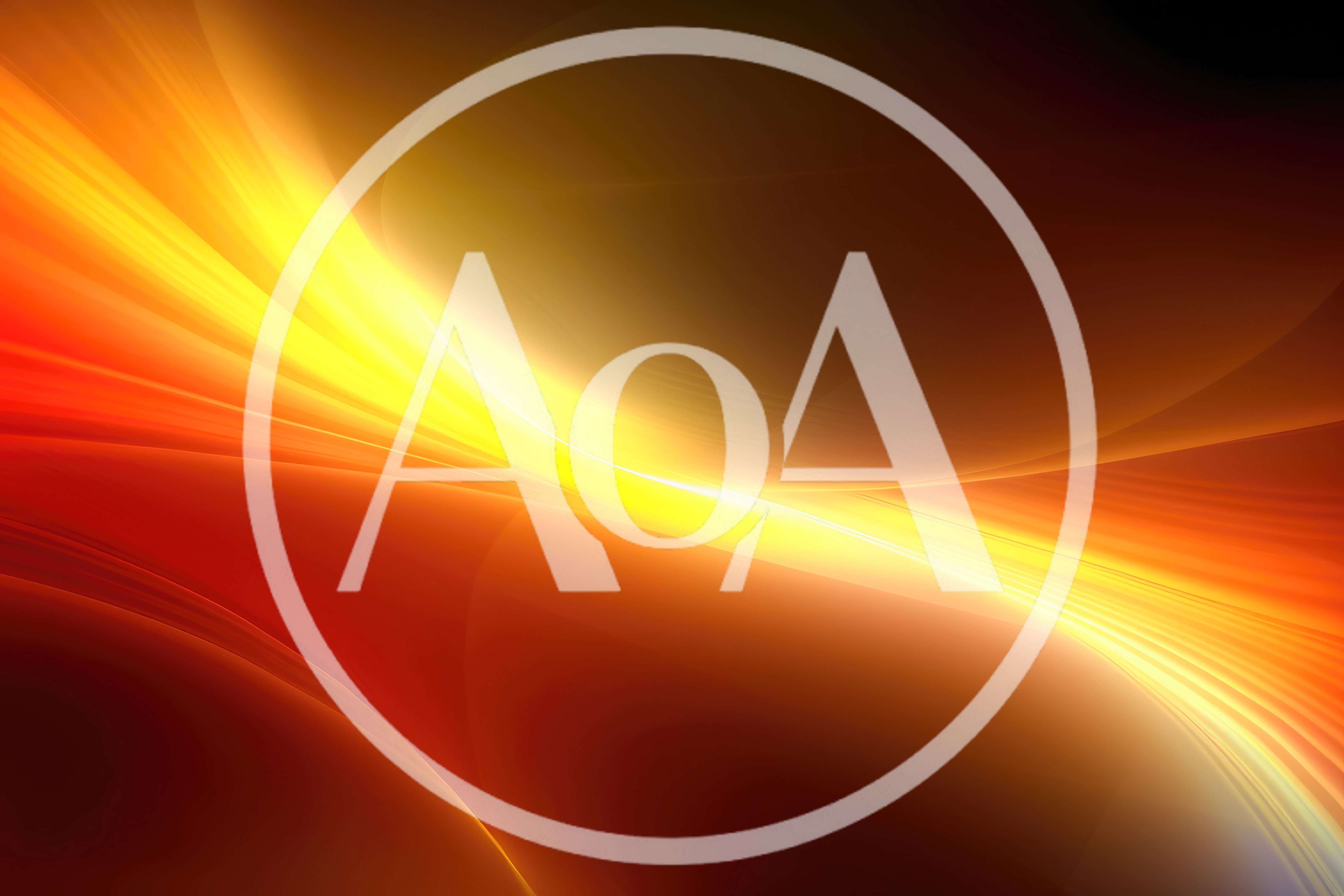 Abstract Golden Light Waves Background