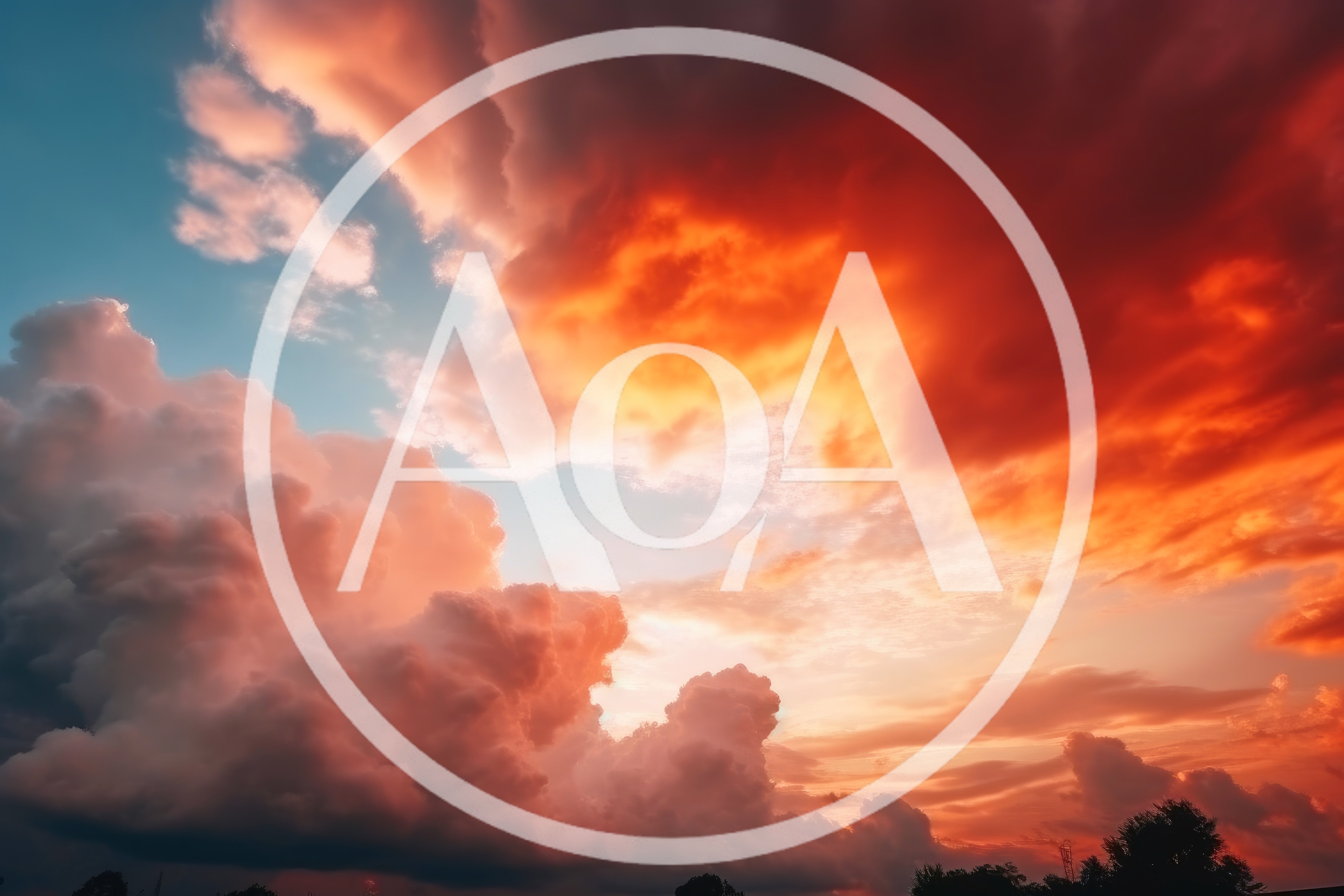 Dramatic Sunset Clouds With Vibrant Orange And Red Hues