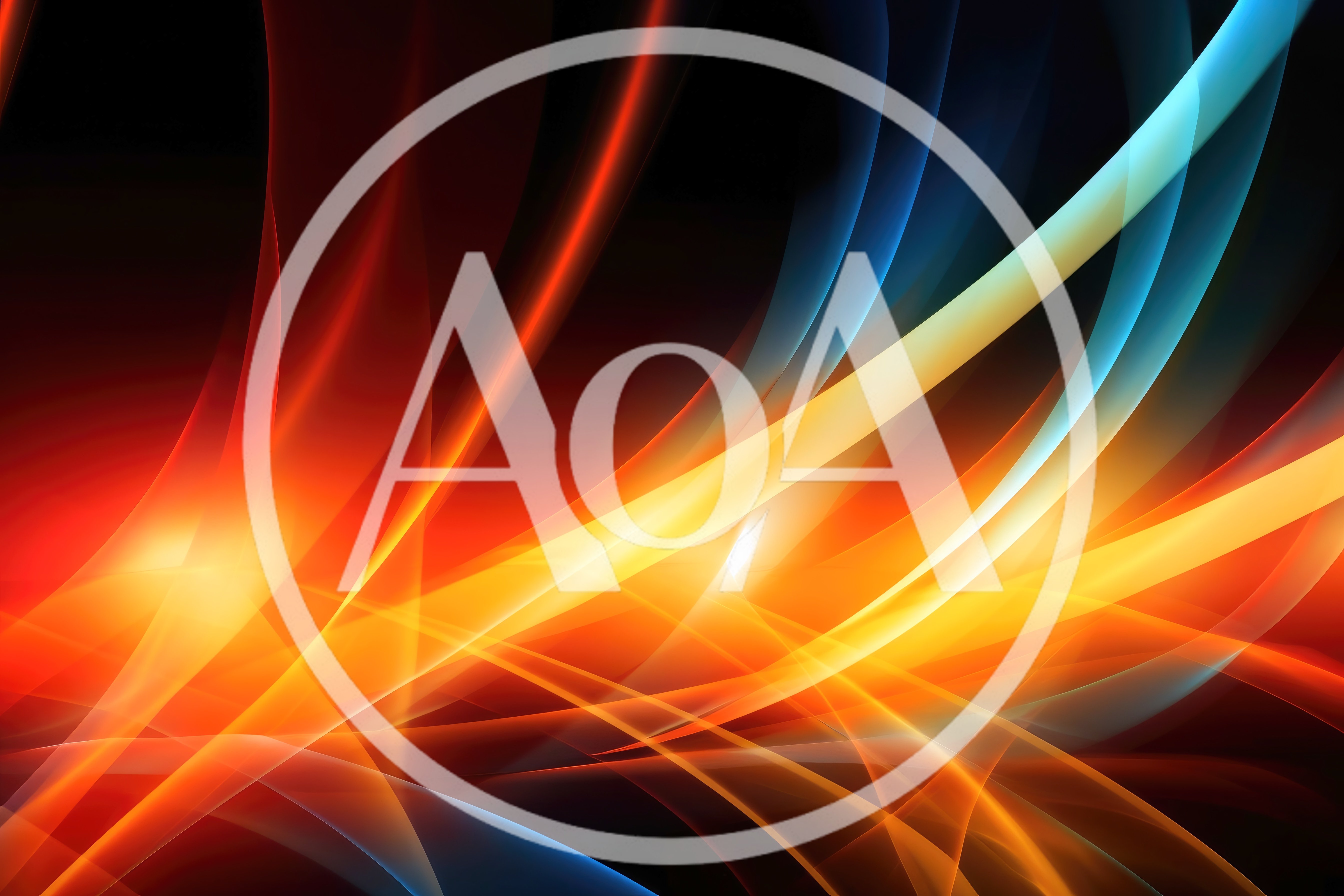 Abstract Glowing Light Waves Background