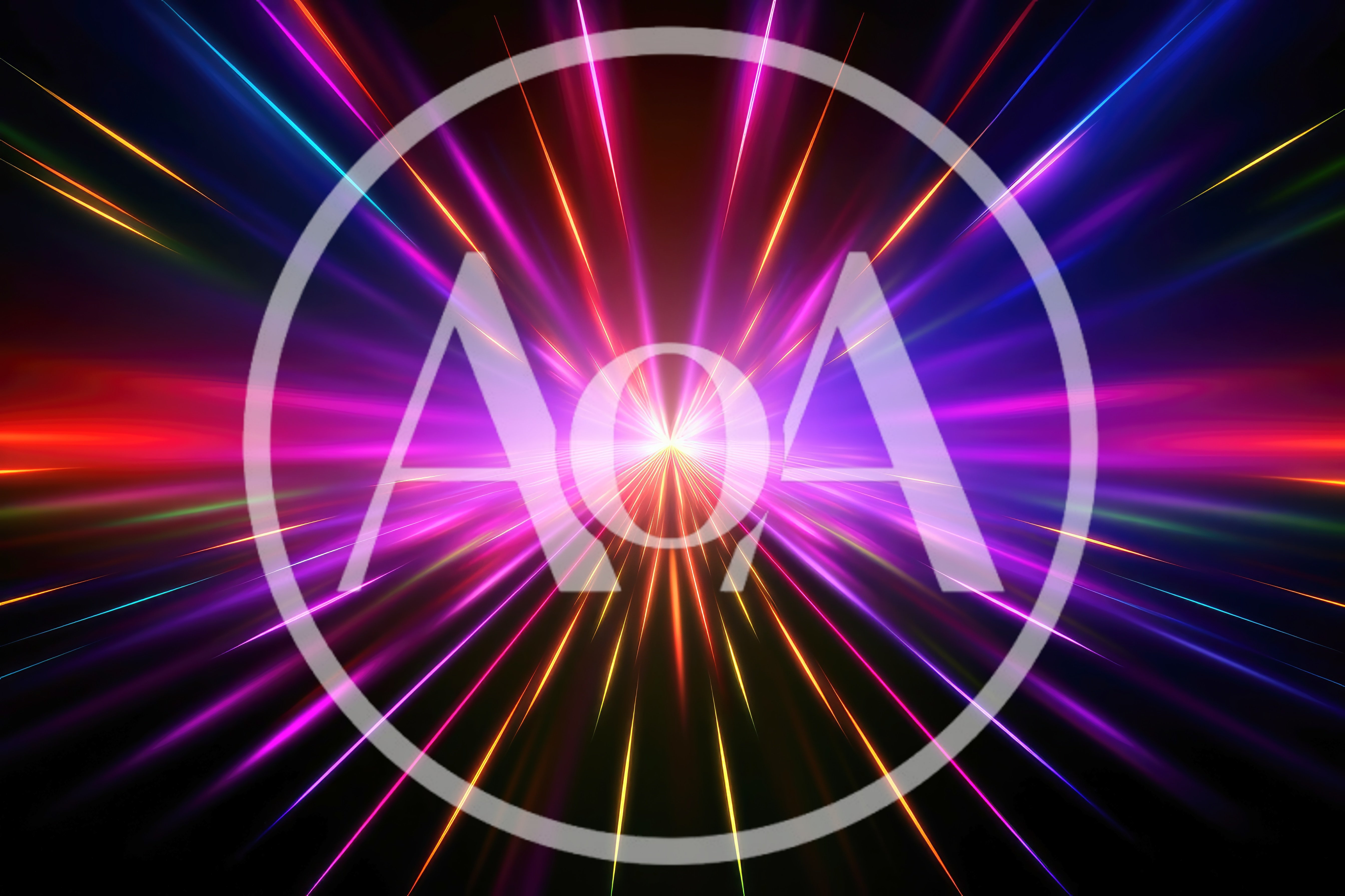 Abstract Neon Light Speed Tunnel Background