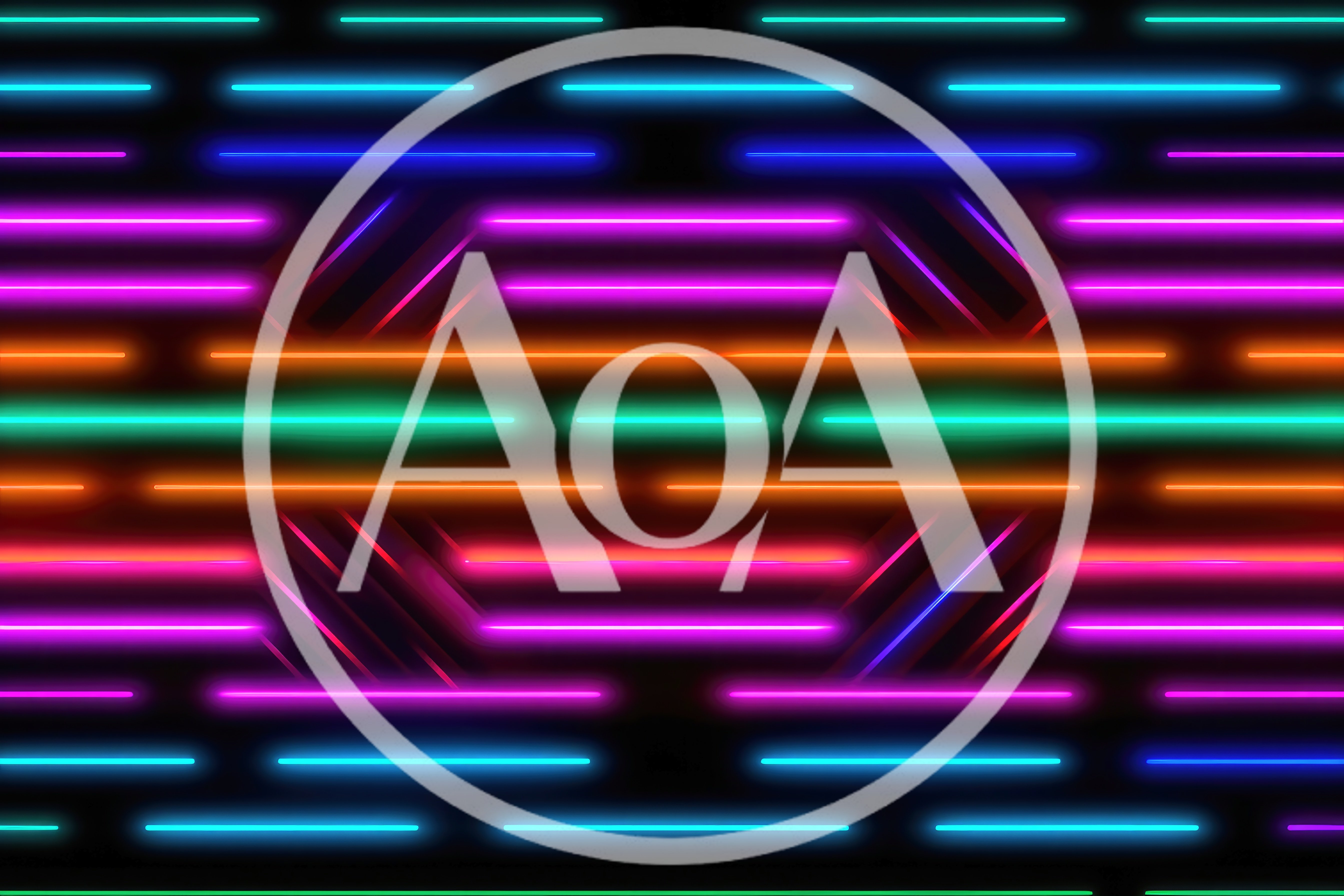Abstract Neon Light Lines Background