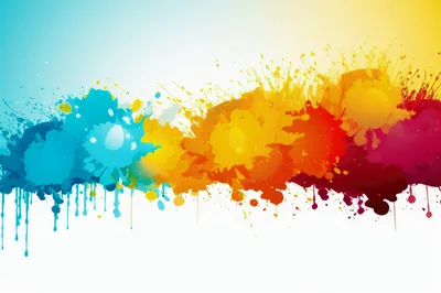 Abstract Watercolor Paint Splatter Background