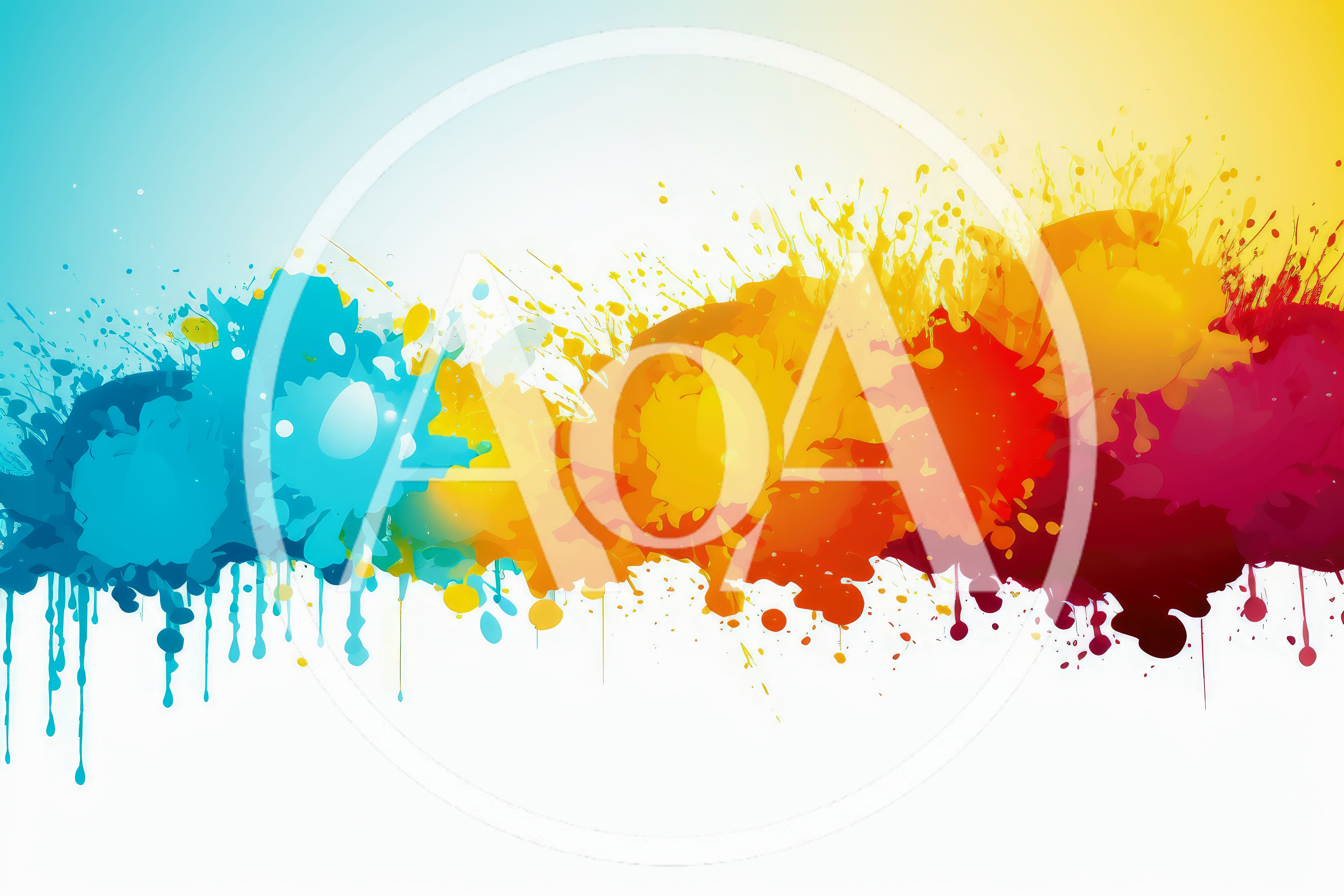 Abstract Watercolor Paint Splatter Background