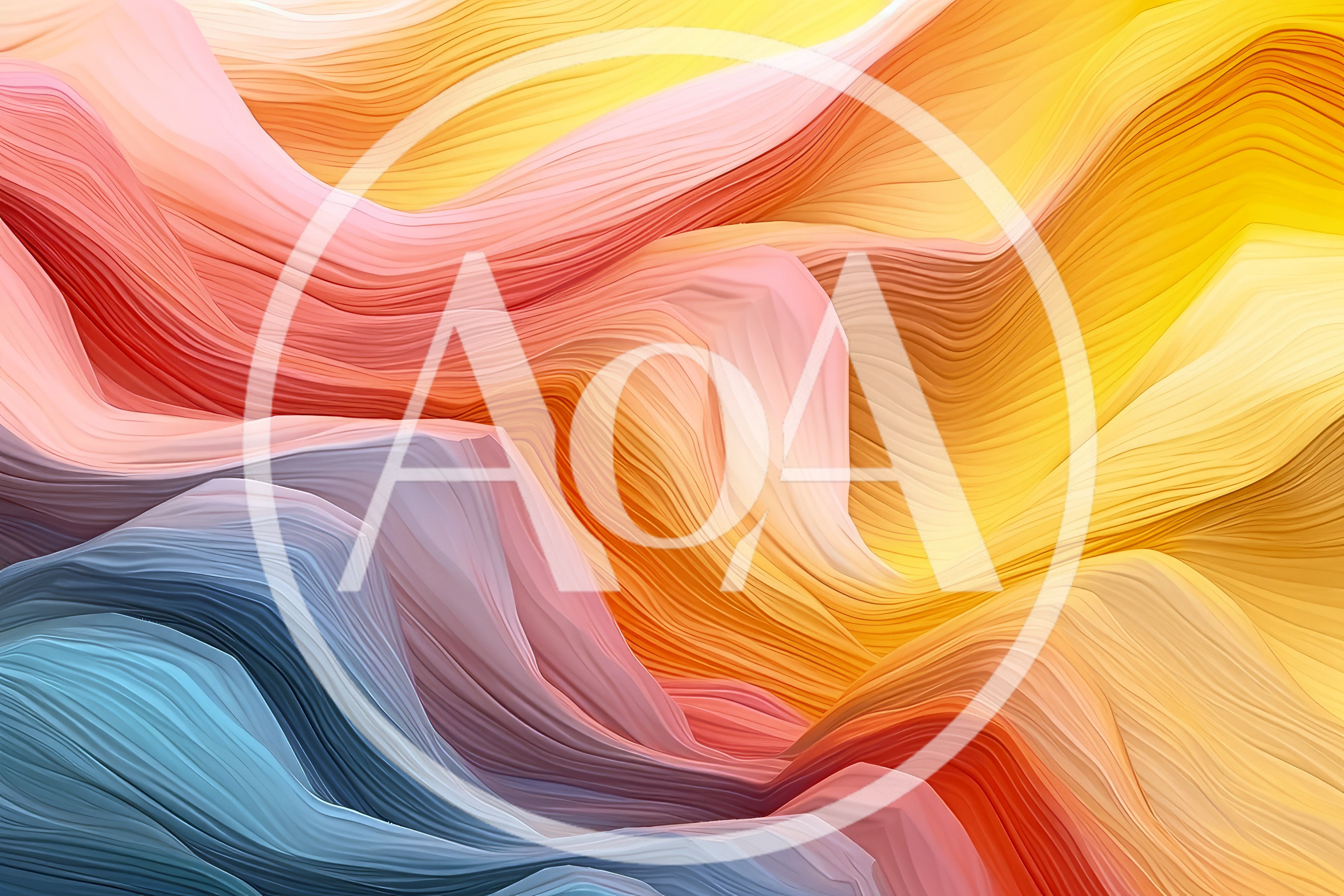 Abstract Flowing Waves Of Colorful Liquid Layers