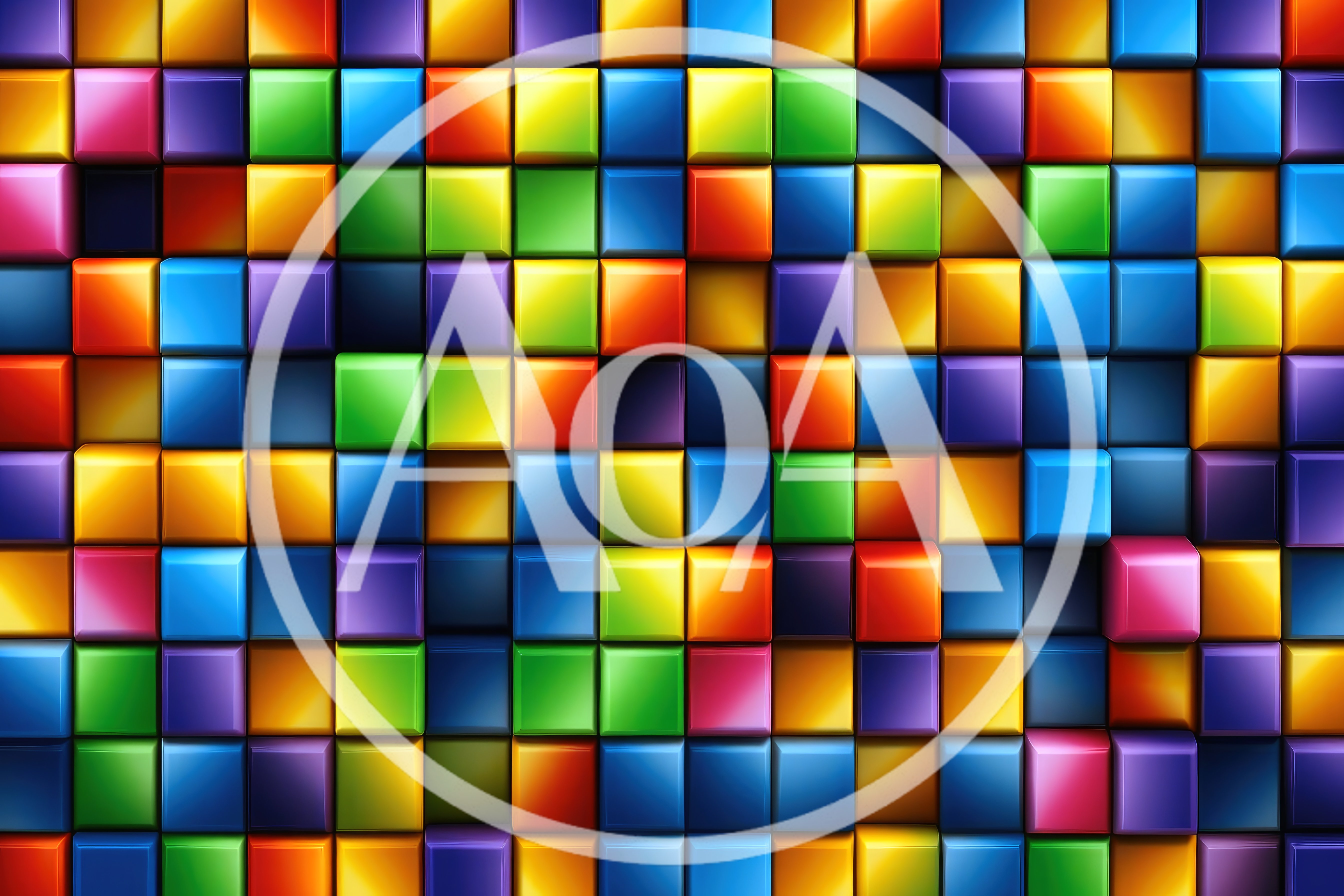 Abstract Background Of Colorful Glossy 3D Cubes