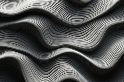 Abstract Wavy Layers With Textured Surface Pattern