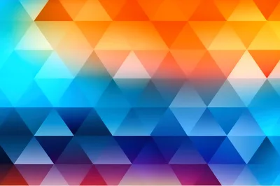 Abstract Geometric Triangle Pattern With Vibrant Gradient Colors