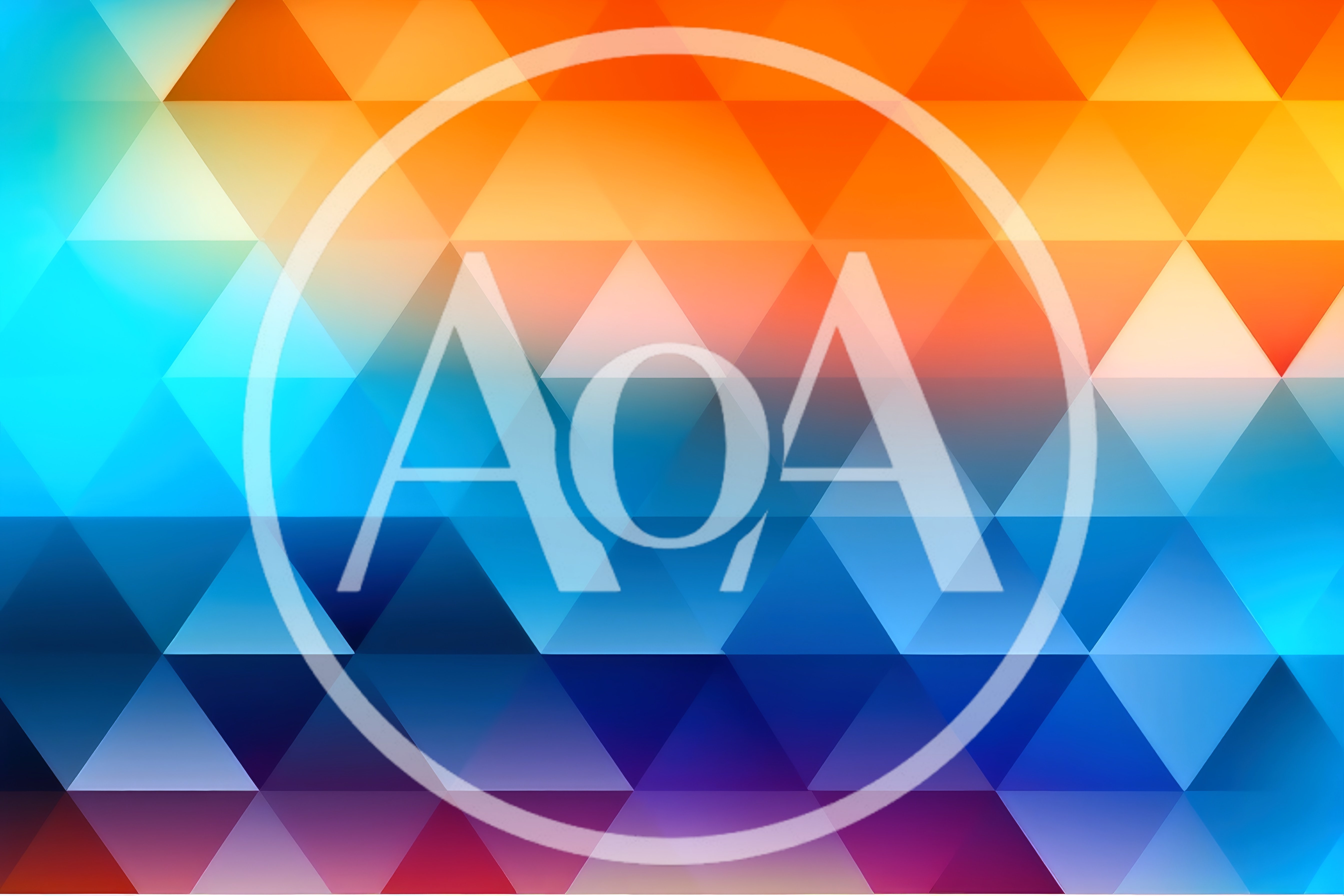 Abstract Geometric Triangle Pattern With Vibrant Gradient Colors