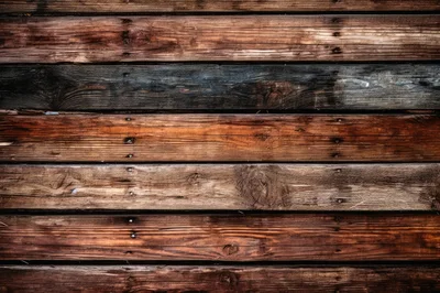 Weathered Horizontal Wooden Planks Texture Background