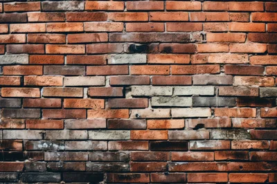 Weathered Red Brick Wall Texture Background