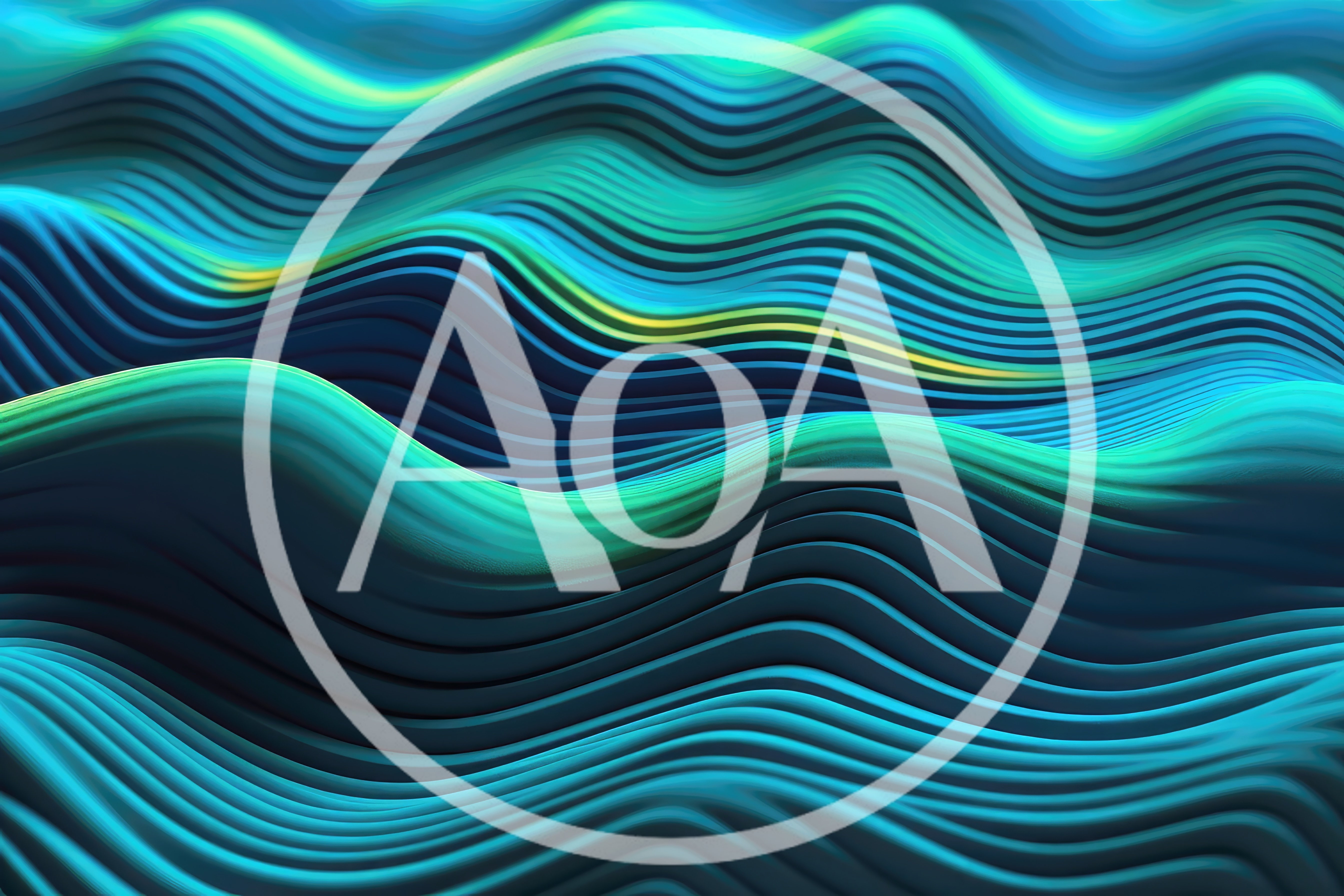 Abstract 3D Wavy Lines Background