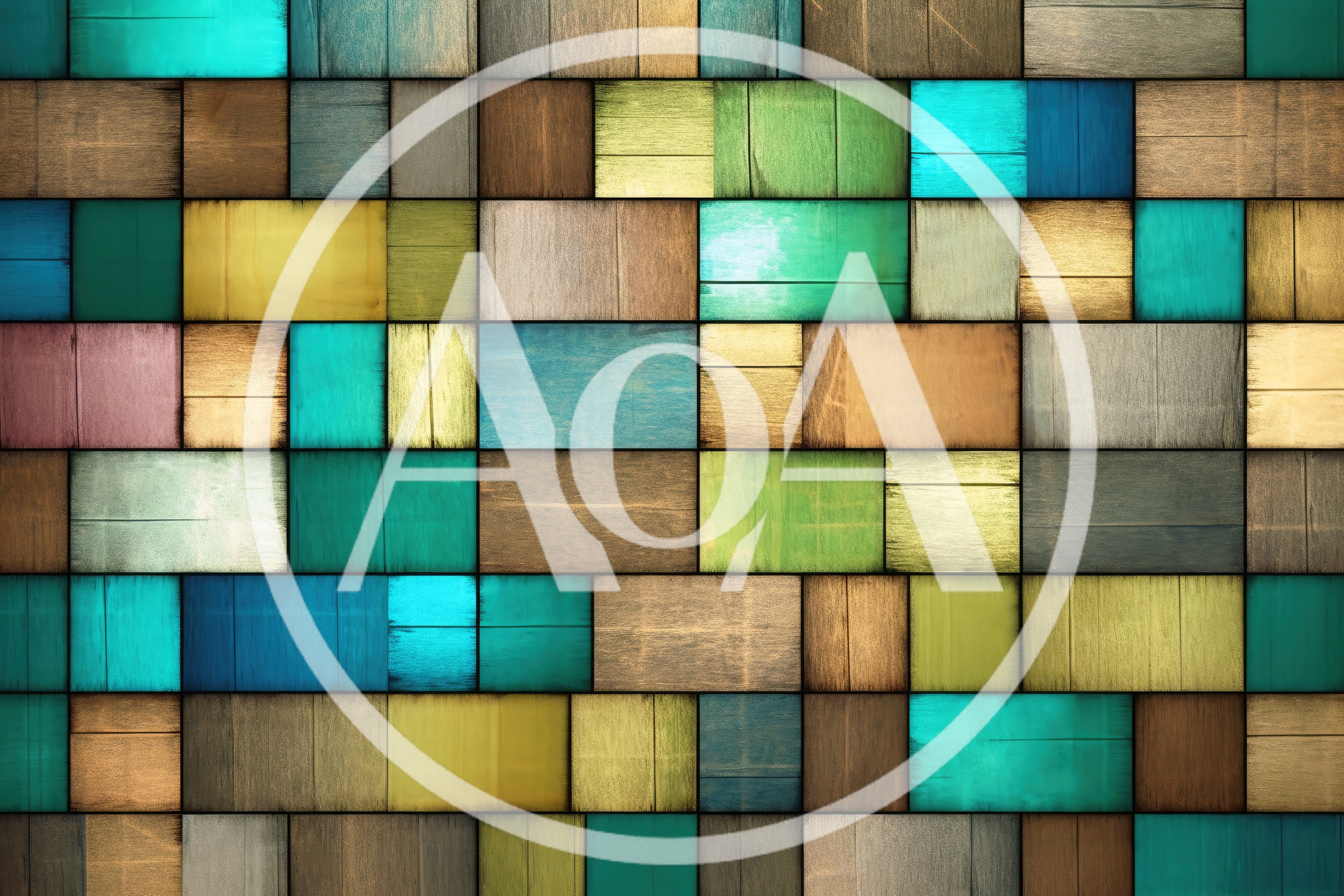 Abstract Background Of Multicolored Wooden Rectangular Planks