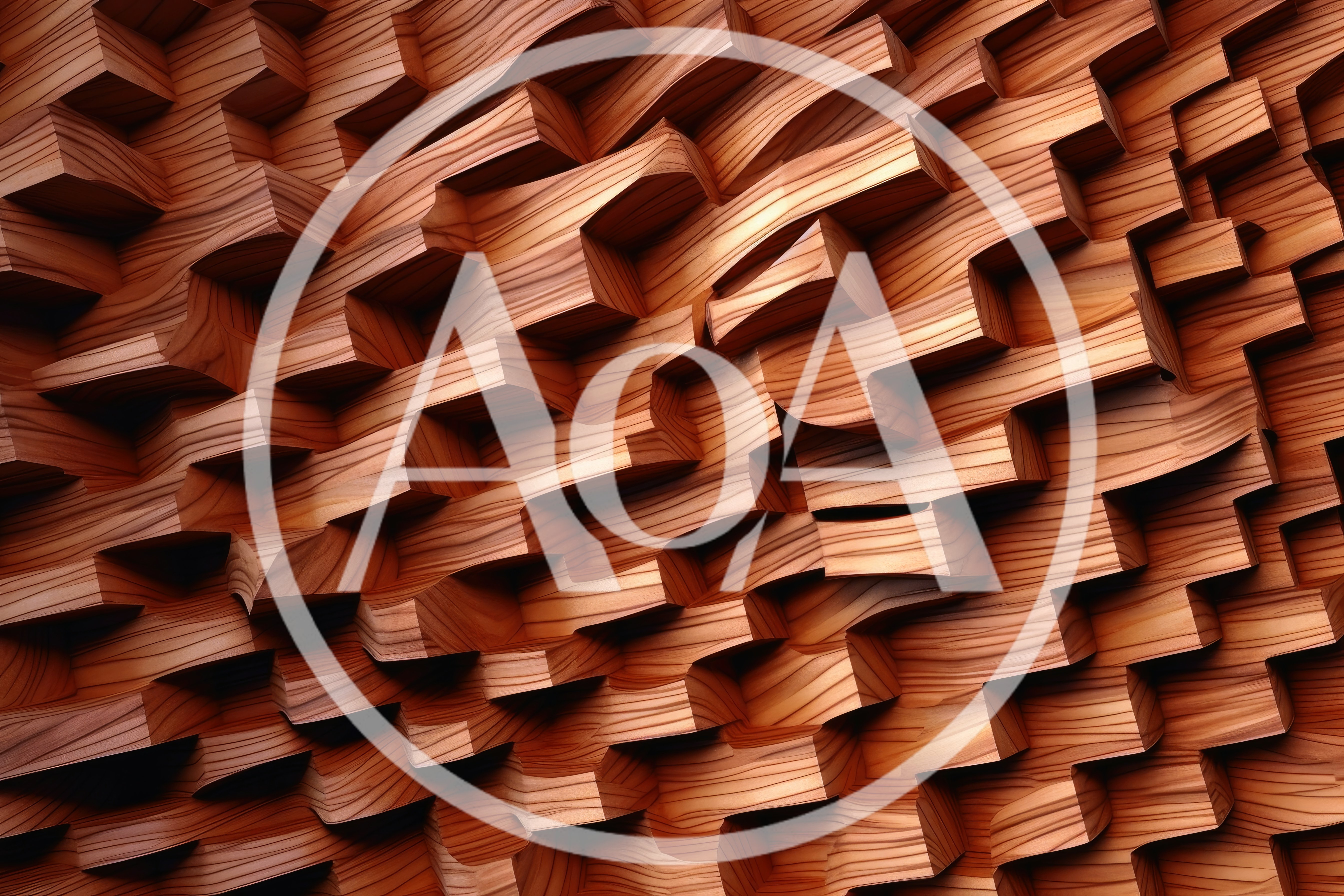 Abstract Geometric Wooden Wall Panel Texture