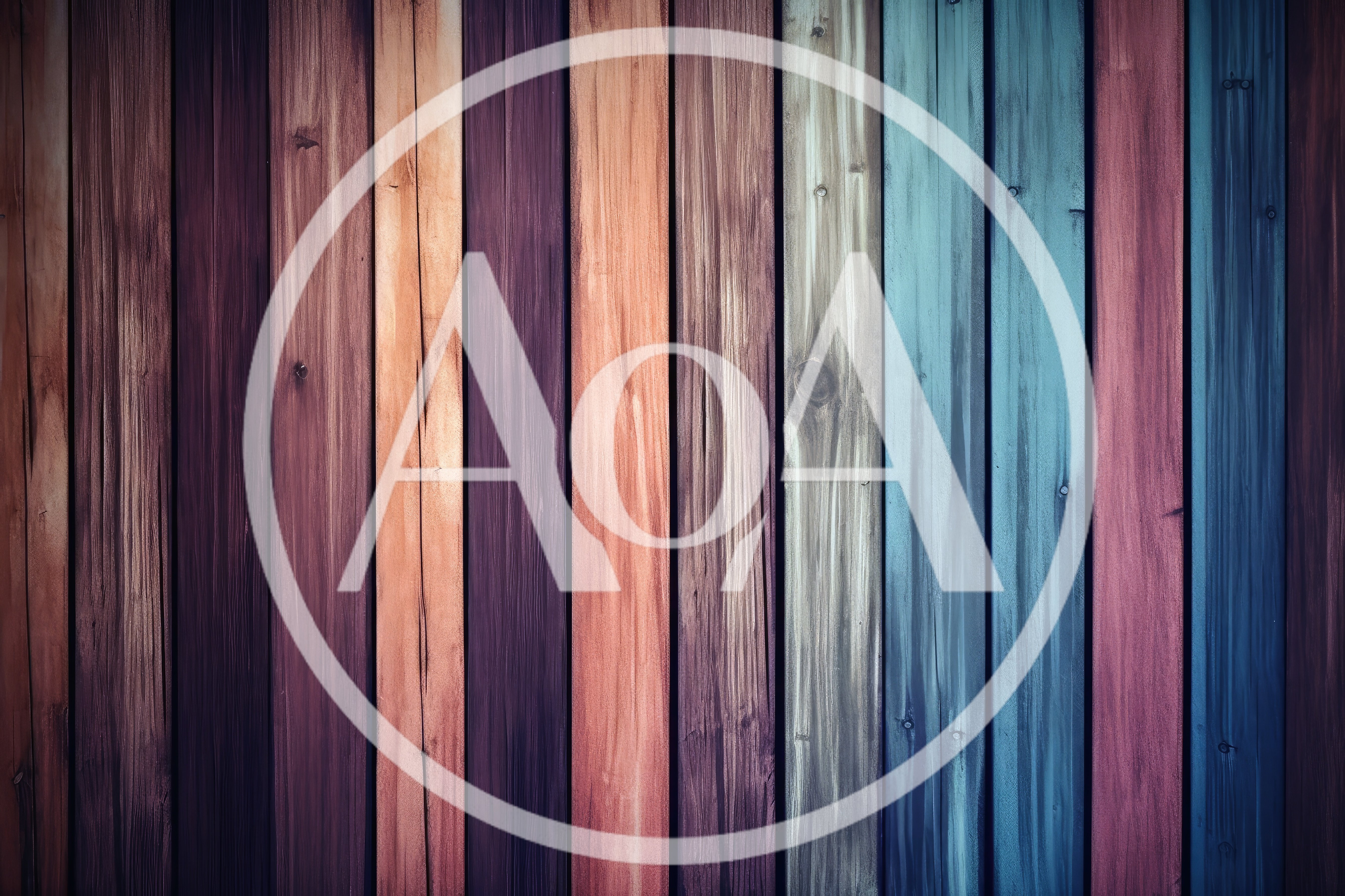 Vertical Multi Colored Wooden Planks Background