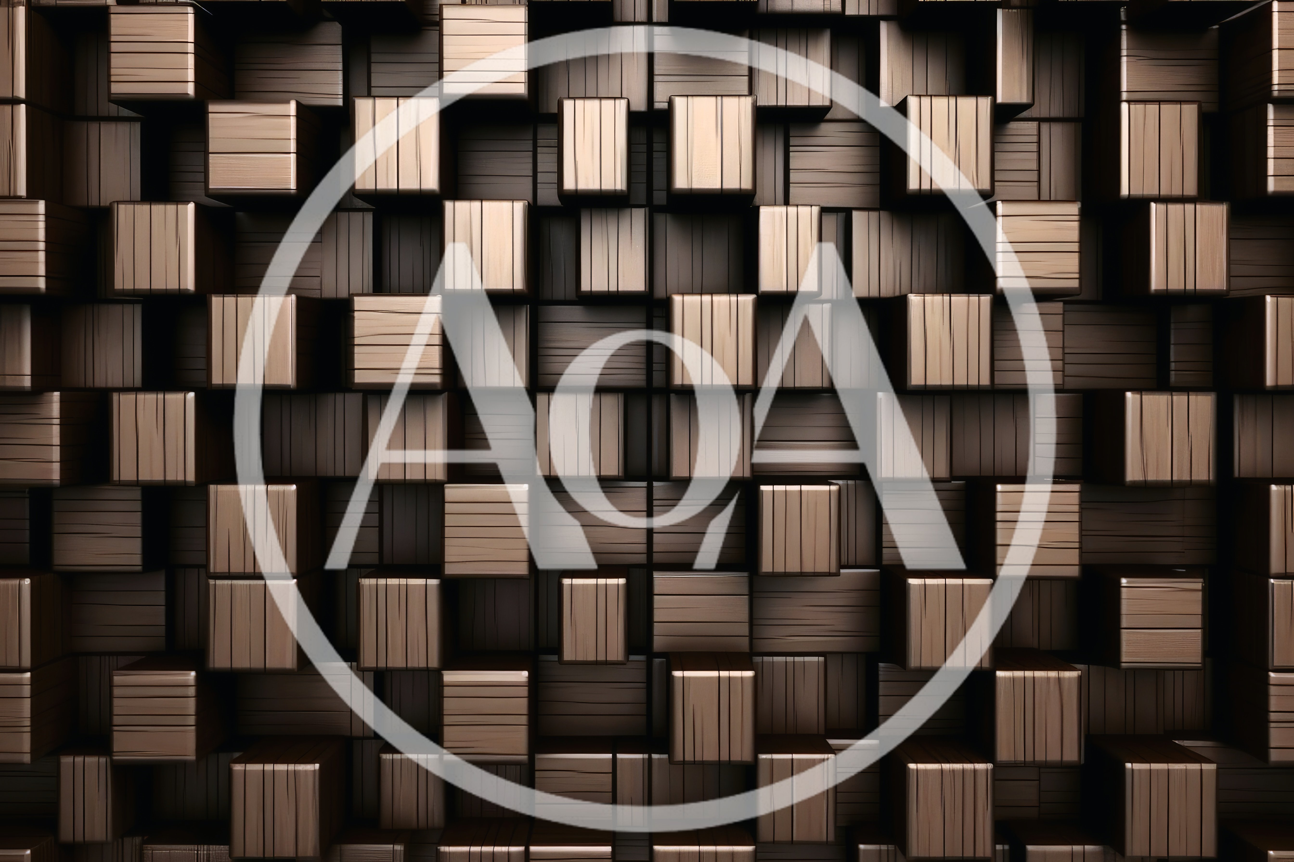 Abstract 3D Wooden Block Wall Texture