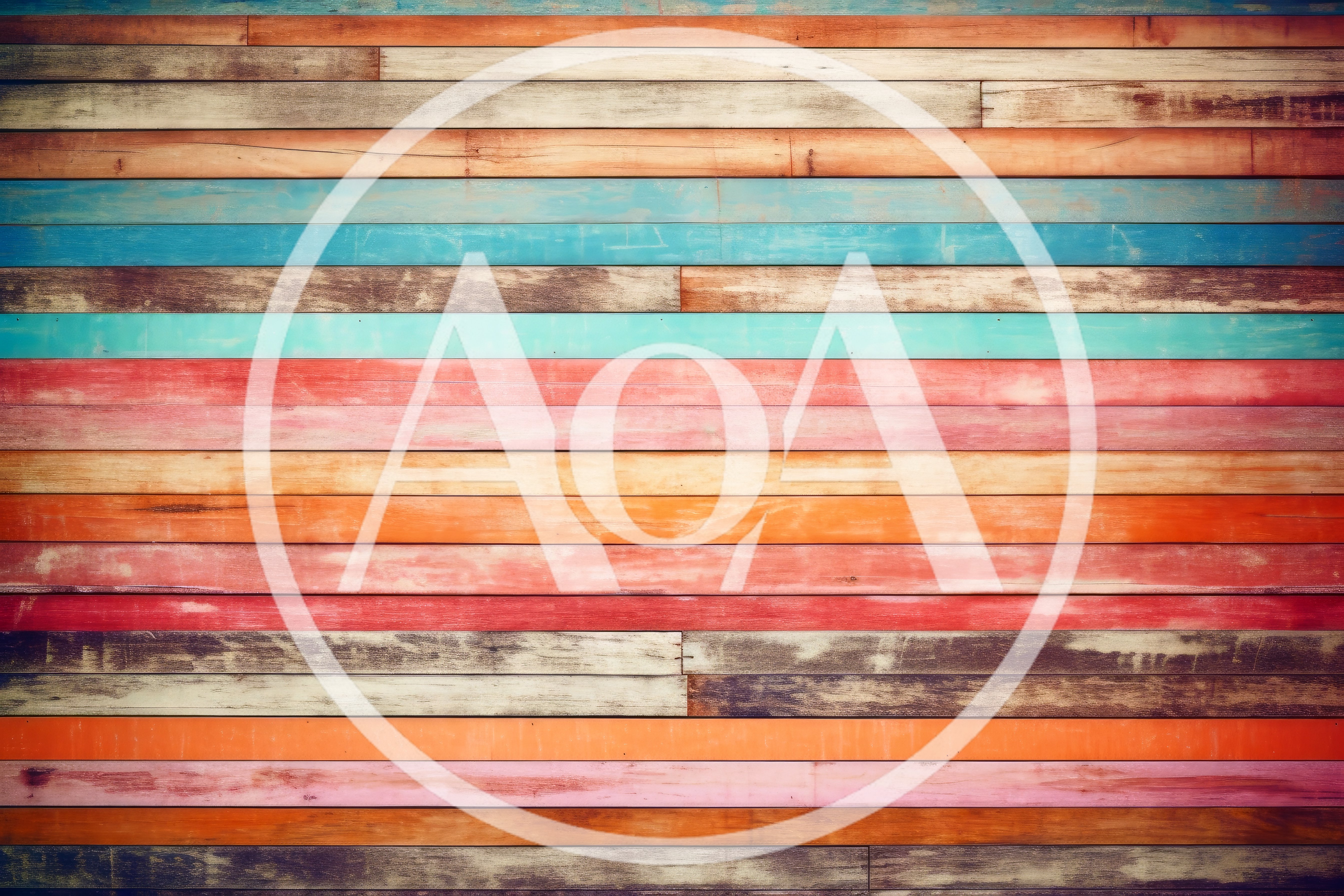 Multicolor Distressed Wooden Planks Wall Background