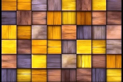 Abstract Background Of Colorful Wooden Square Tiles