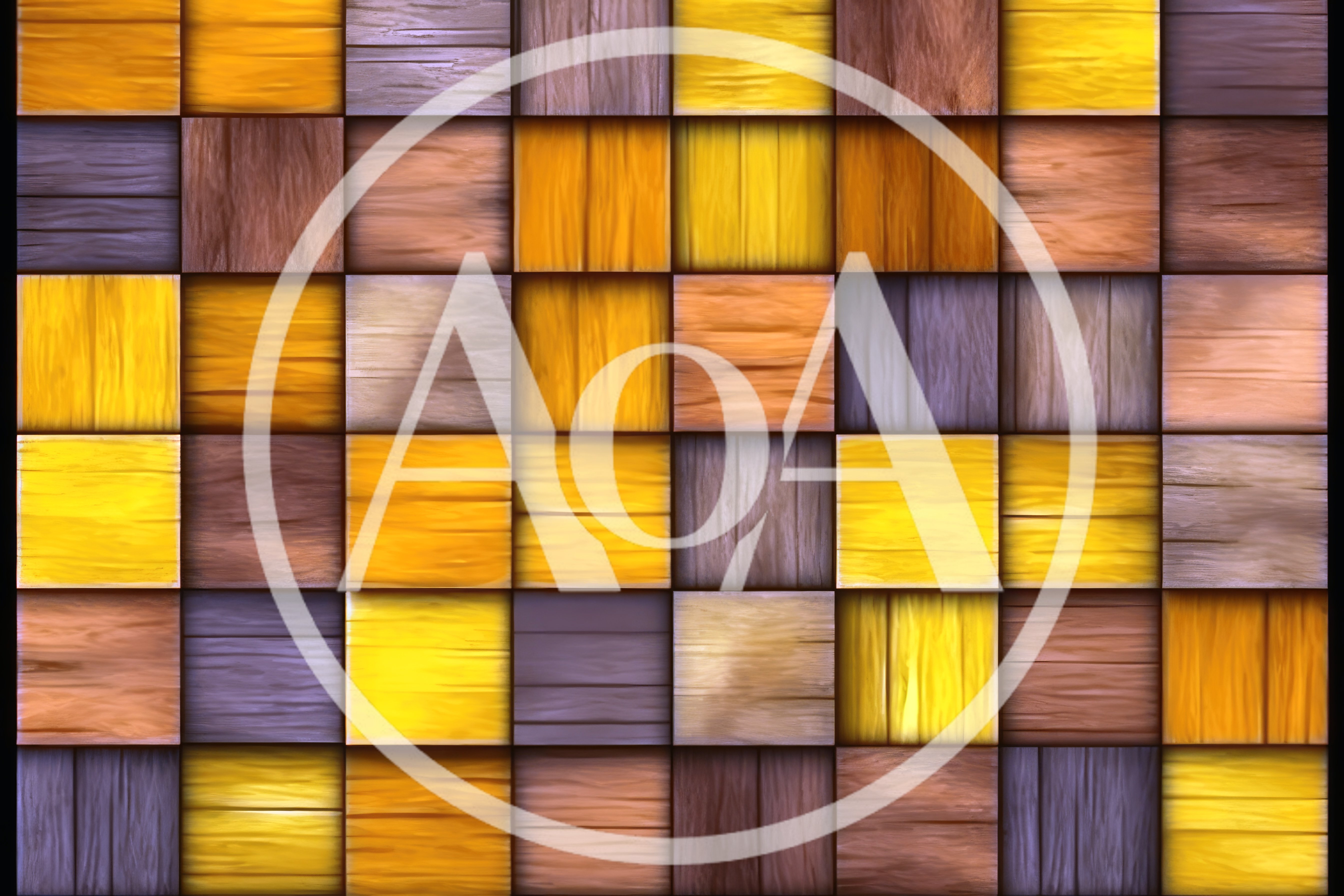 Abstract Background Of Colorful Wooden Square Tiles