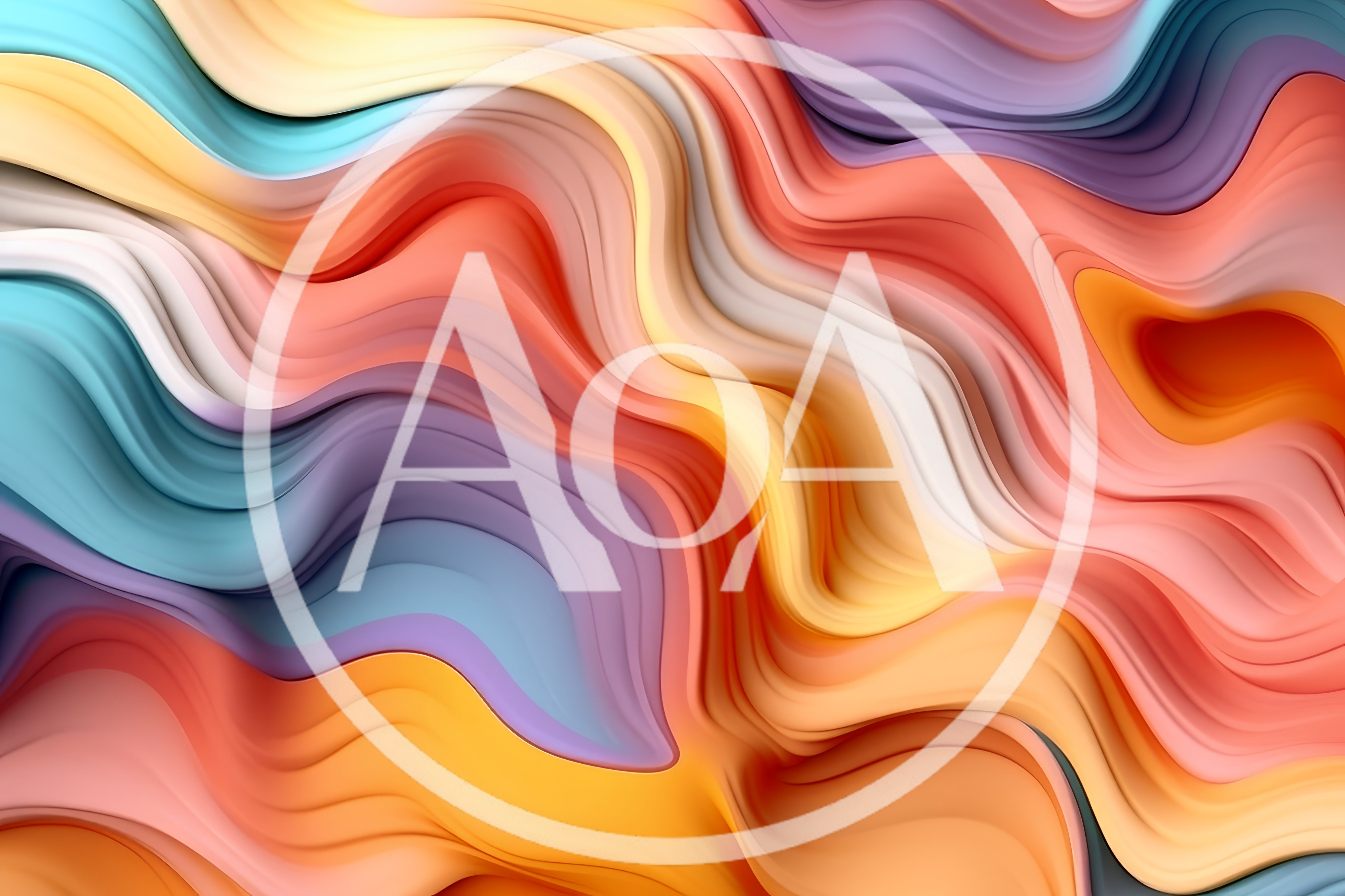 Abstract Fluid Waves With Vibrant Gradient Colors