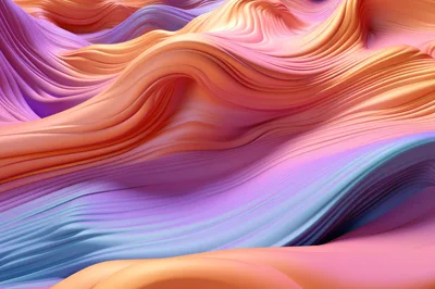 Abstract 3D Wavy Gradient Background