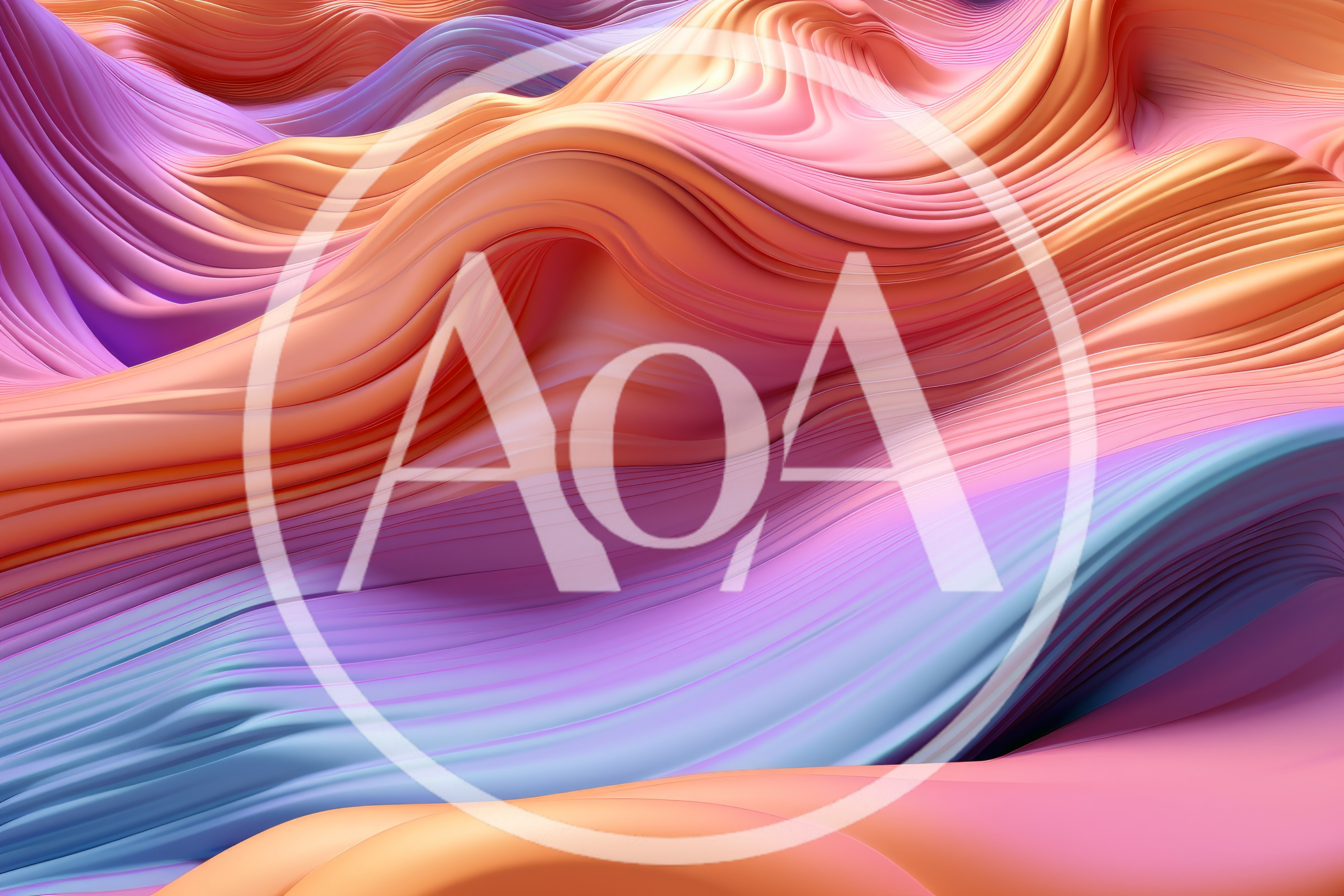Abstract 3D Wavy Gradient Background