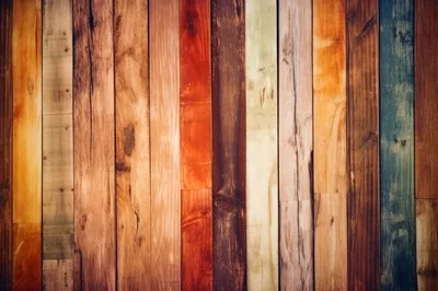 Multicolor Vertical Wooden Planks Background Texture