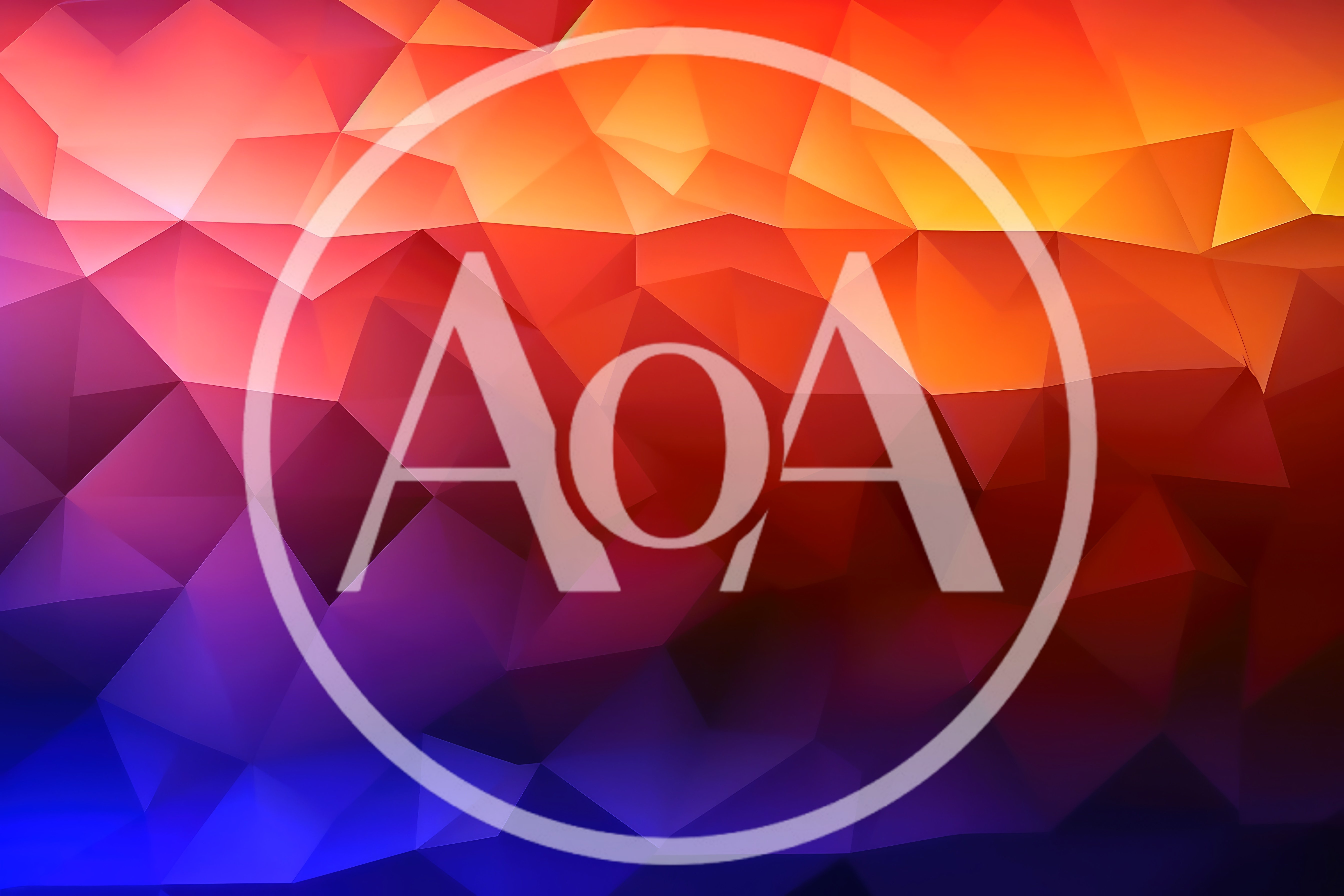 Abstract Geometric Low Poly Background With Vibrant Gradient