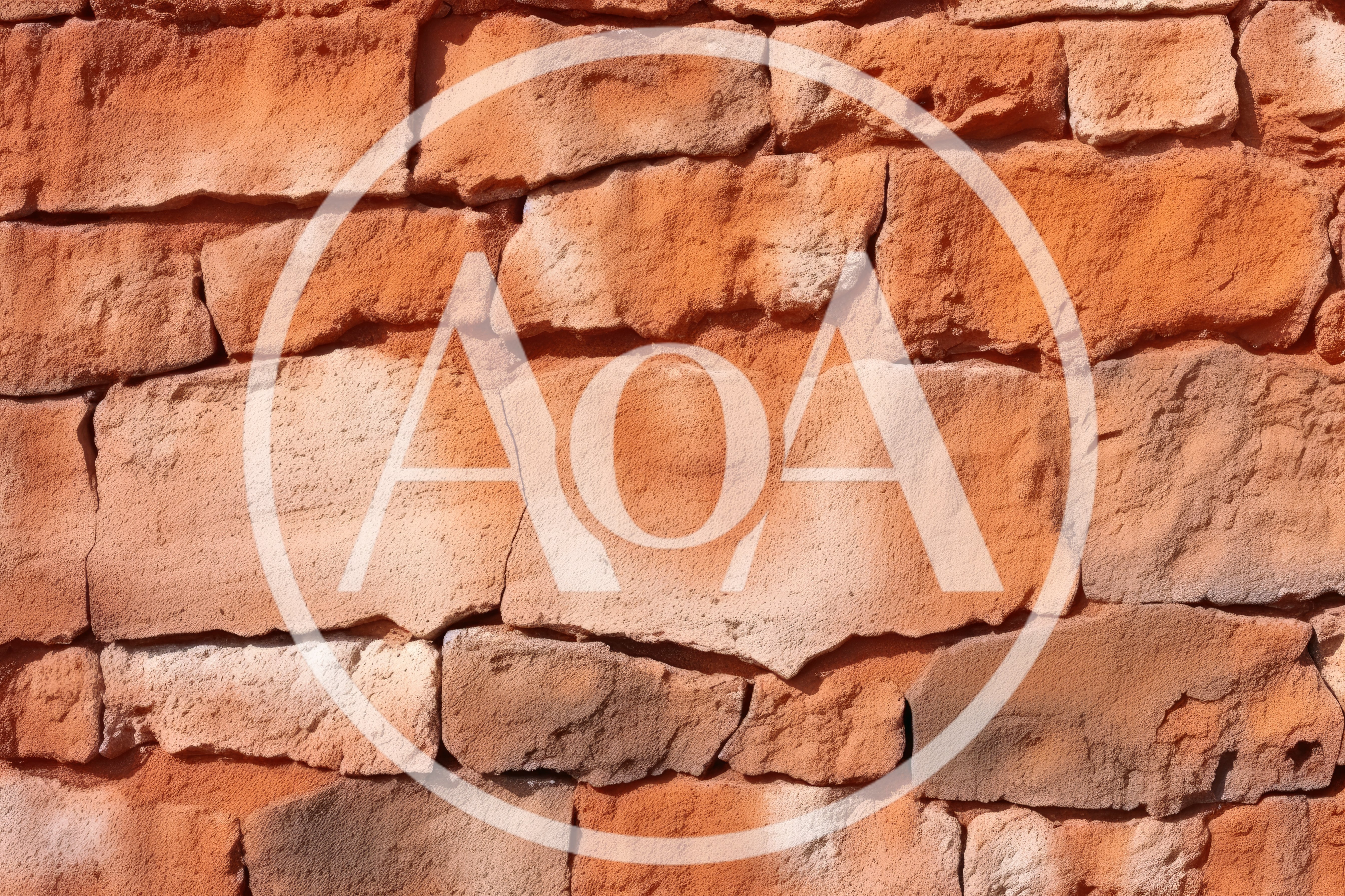 Textured Red Sandstone Wall With Irregular Stone Blocks