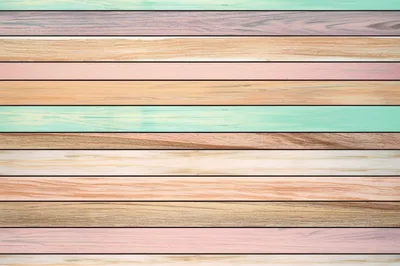 Pastel Colored Wooden Planks Background
