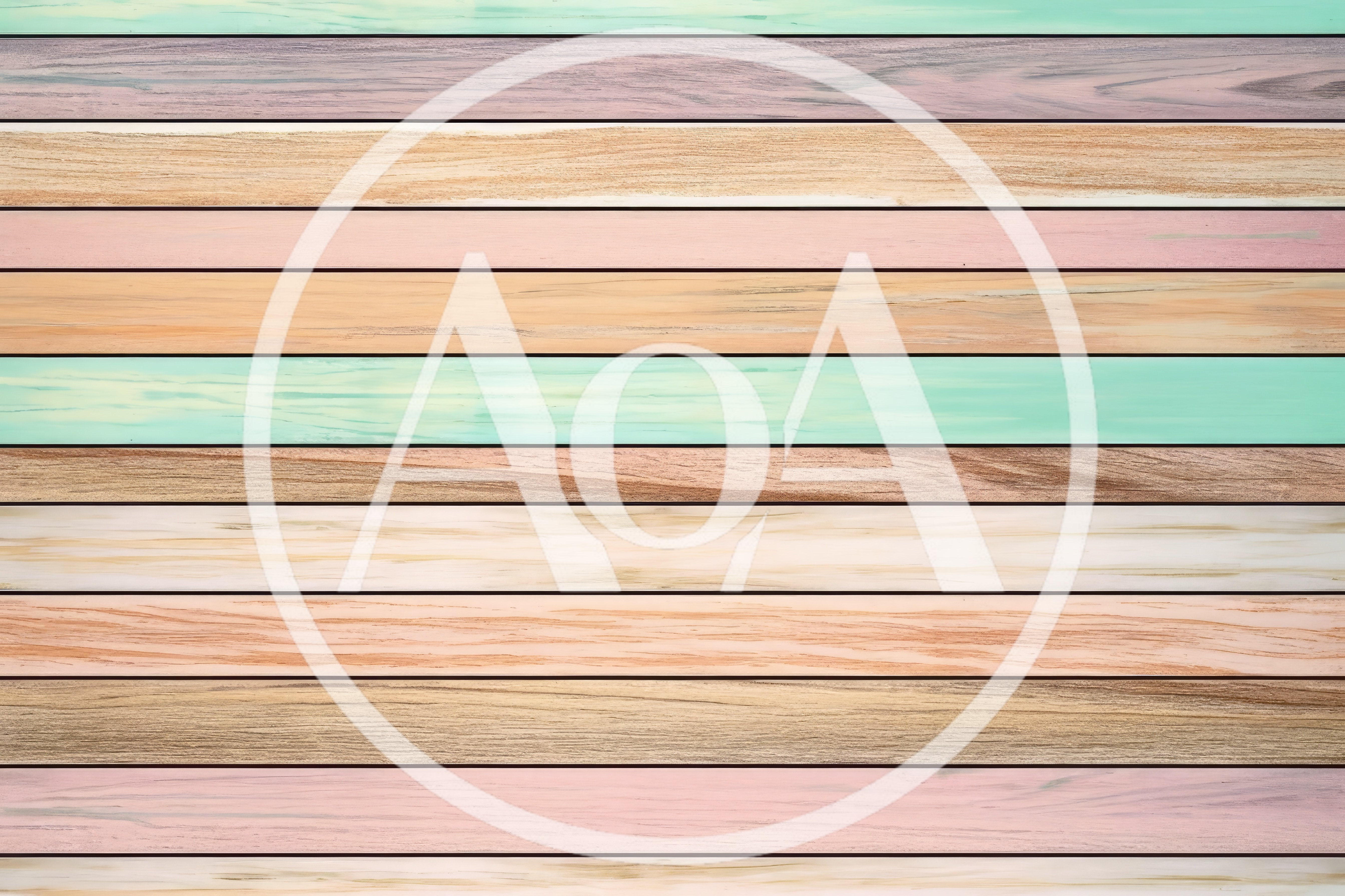 Pastel Colored Wooden Planks Background